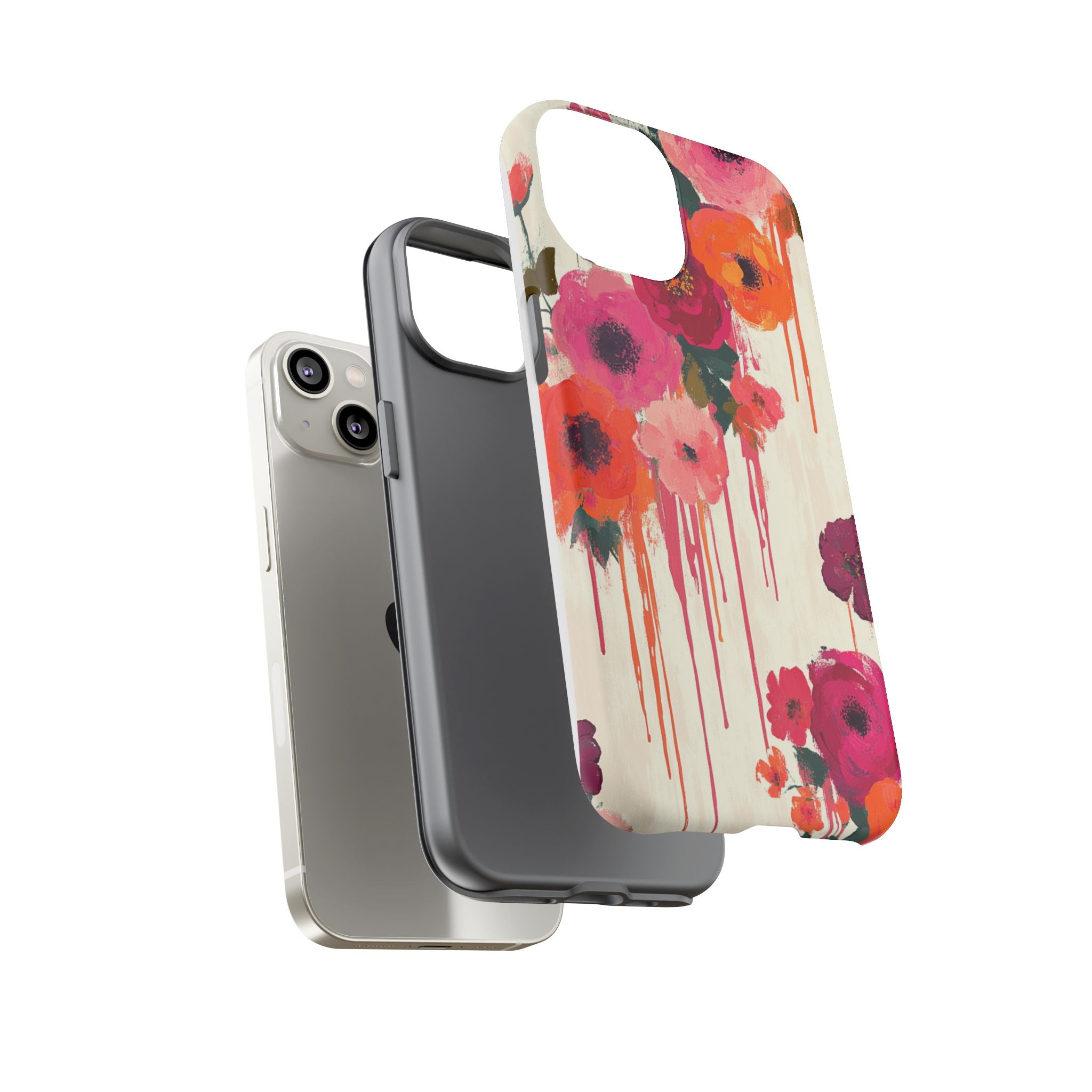 Floral Phone Case - Tough Cases with Vibrant Flower Design