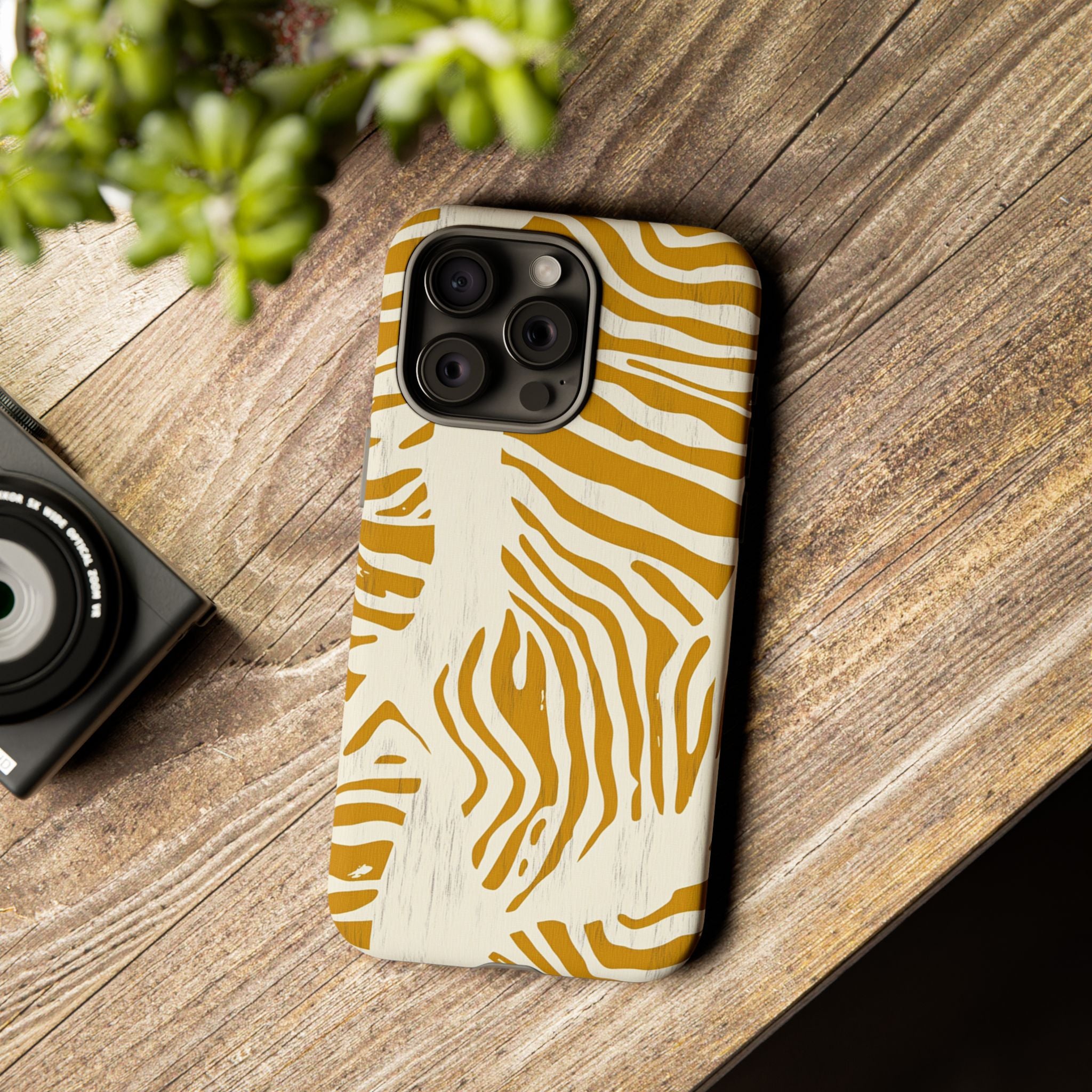 Stylish Phone Case with Zebra Print