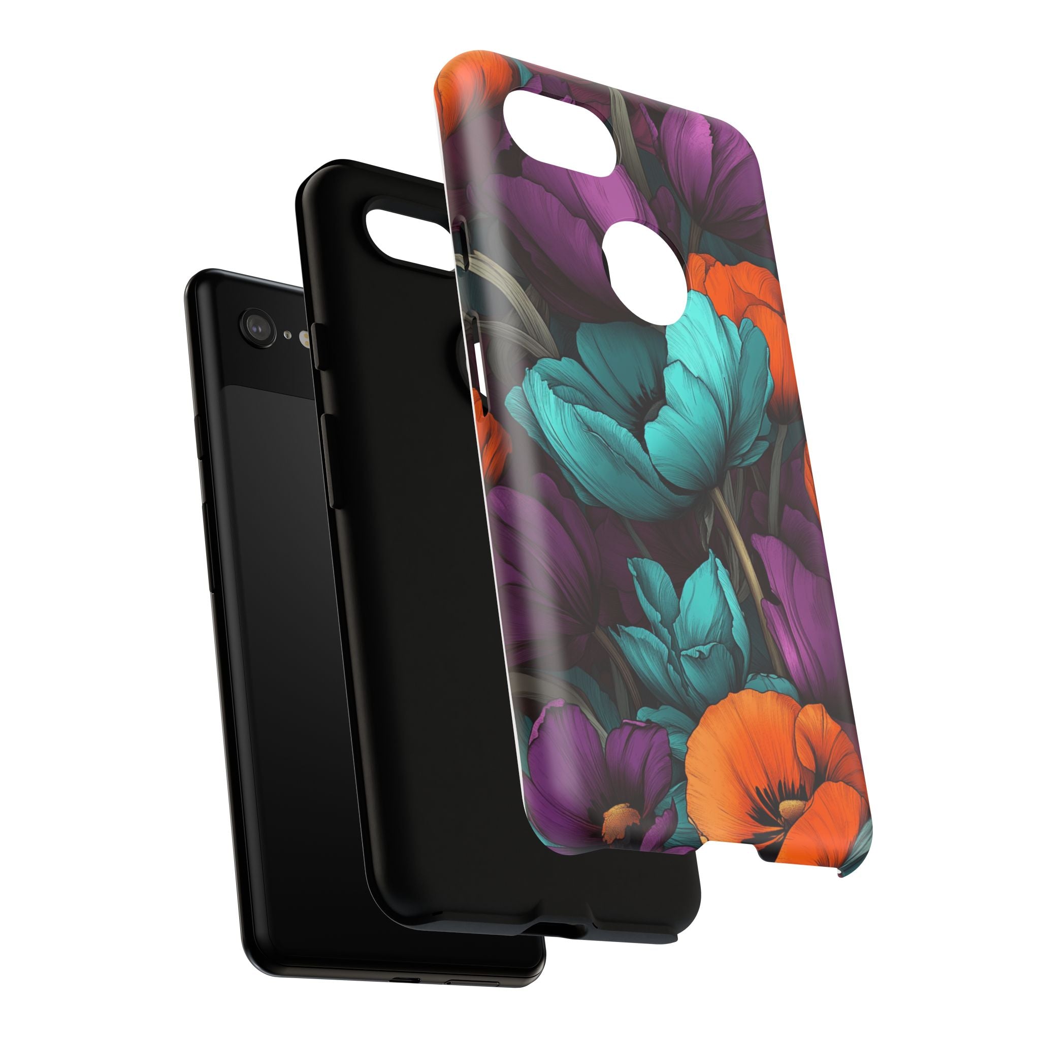 Floral Phone Case - Vibrant Flower Tough Case