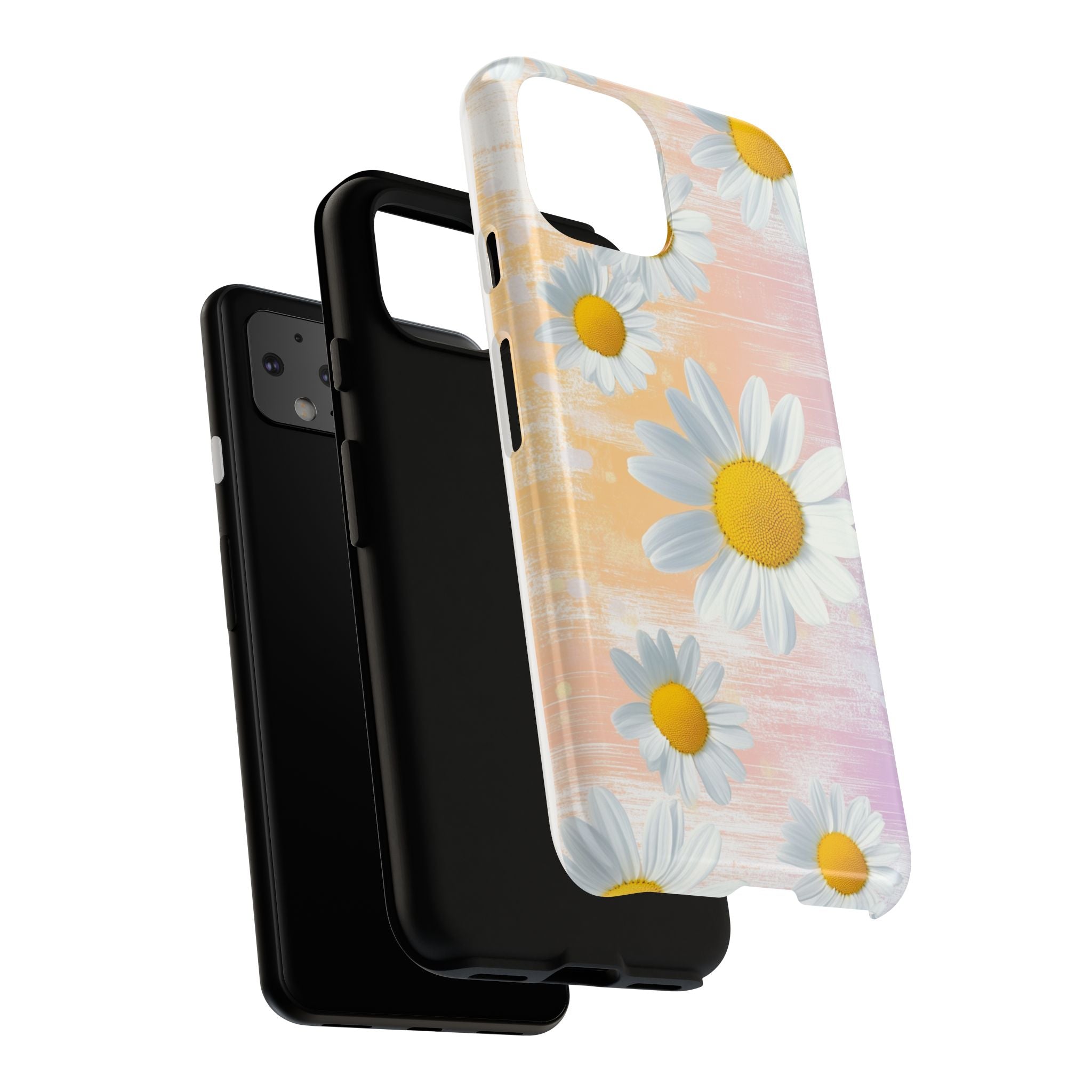 Daisy Phone Case - Floral Tough Case for Nature Lovers