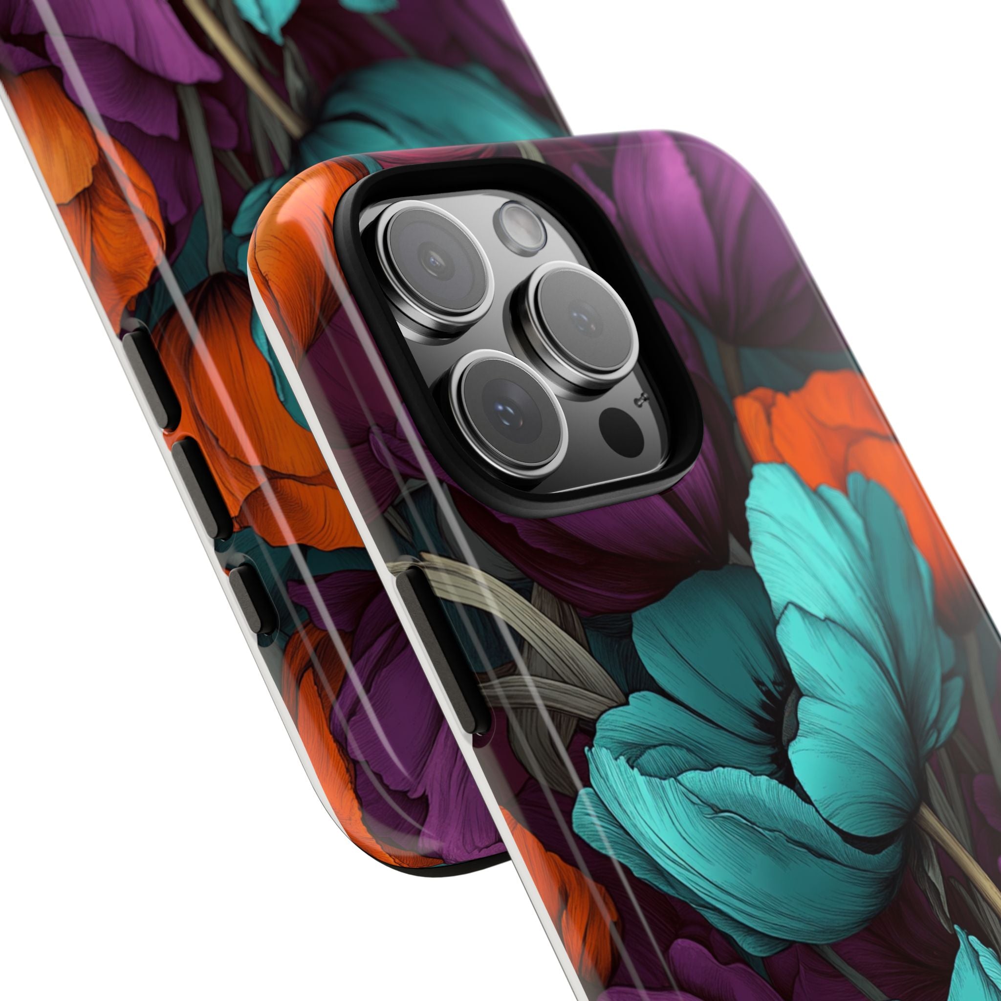 Floral Phone Case - Vibrant Flower Tough Case