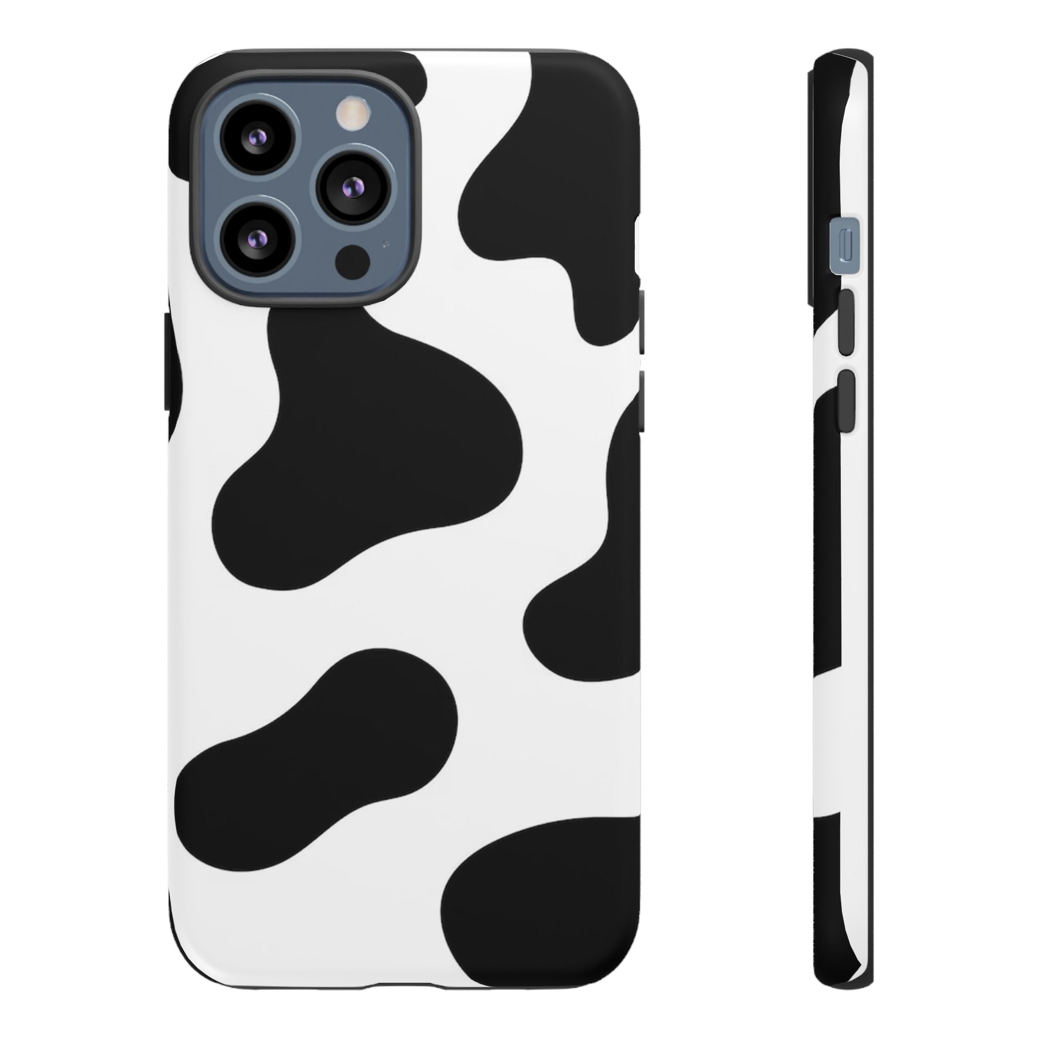 Black and White Cow Print Phone Case, Cute Tough Cases, Animal Print Case, Stylish Smartphone Accessories, Cow Lover Gift
