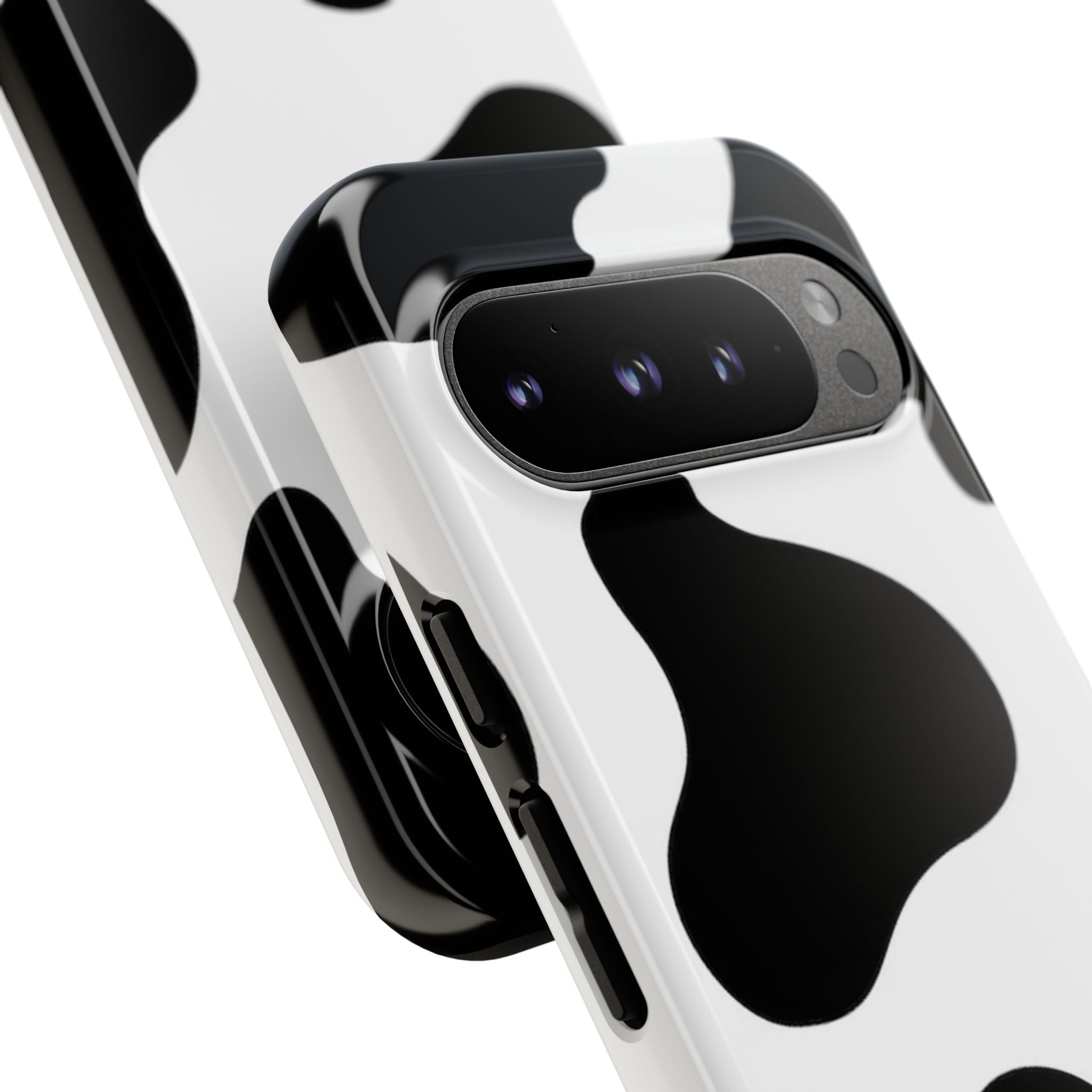 Black and White Cow Print Phone Case, Cute Tough Cases, Animal Print Case, Stylish Smartphone Accessories, Cow Lover Gift
