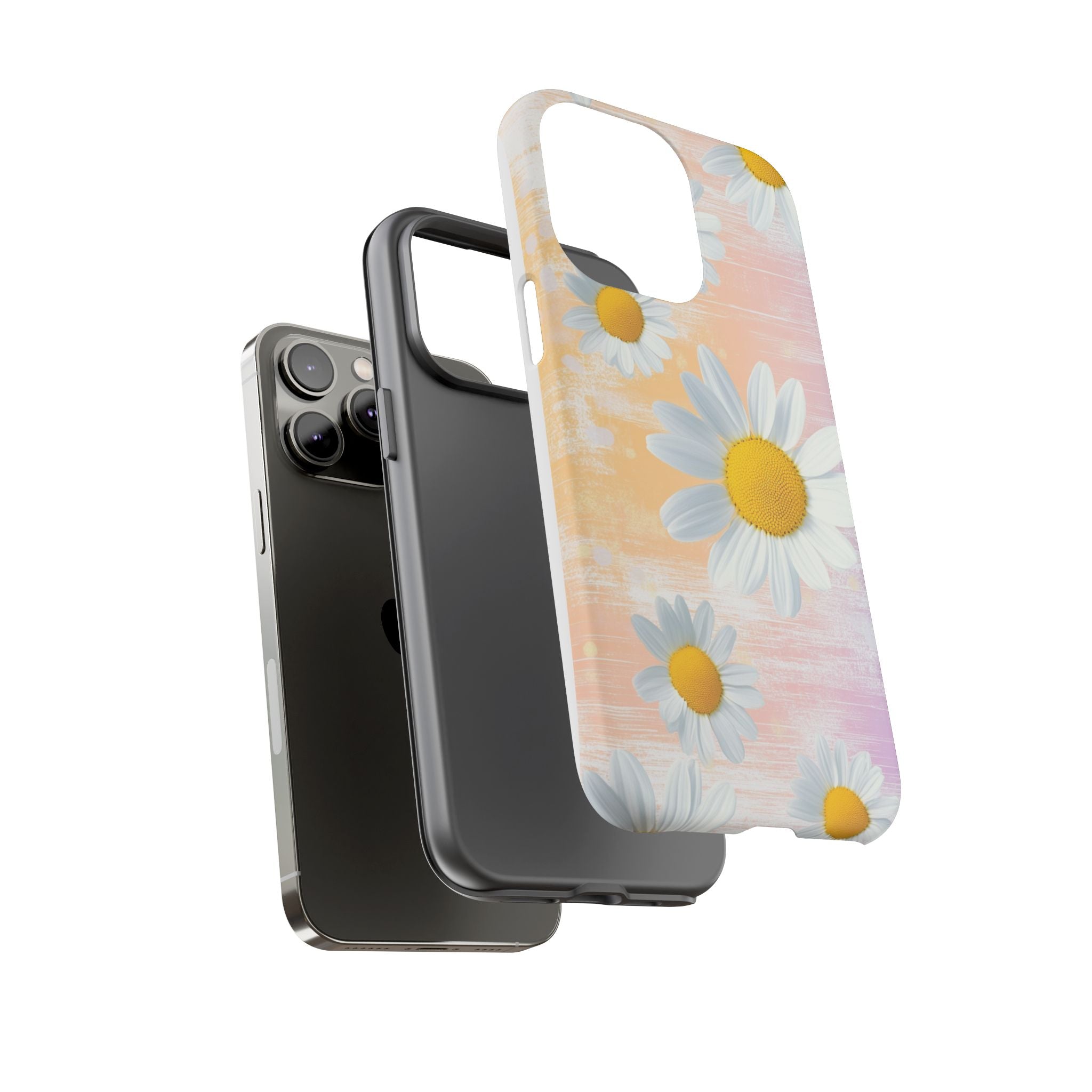 Daisy Phone Case - Floral Tough Case for Nature Lovers