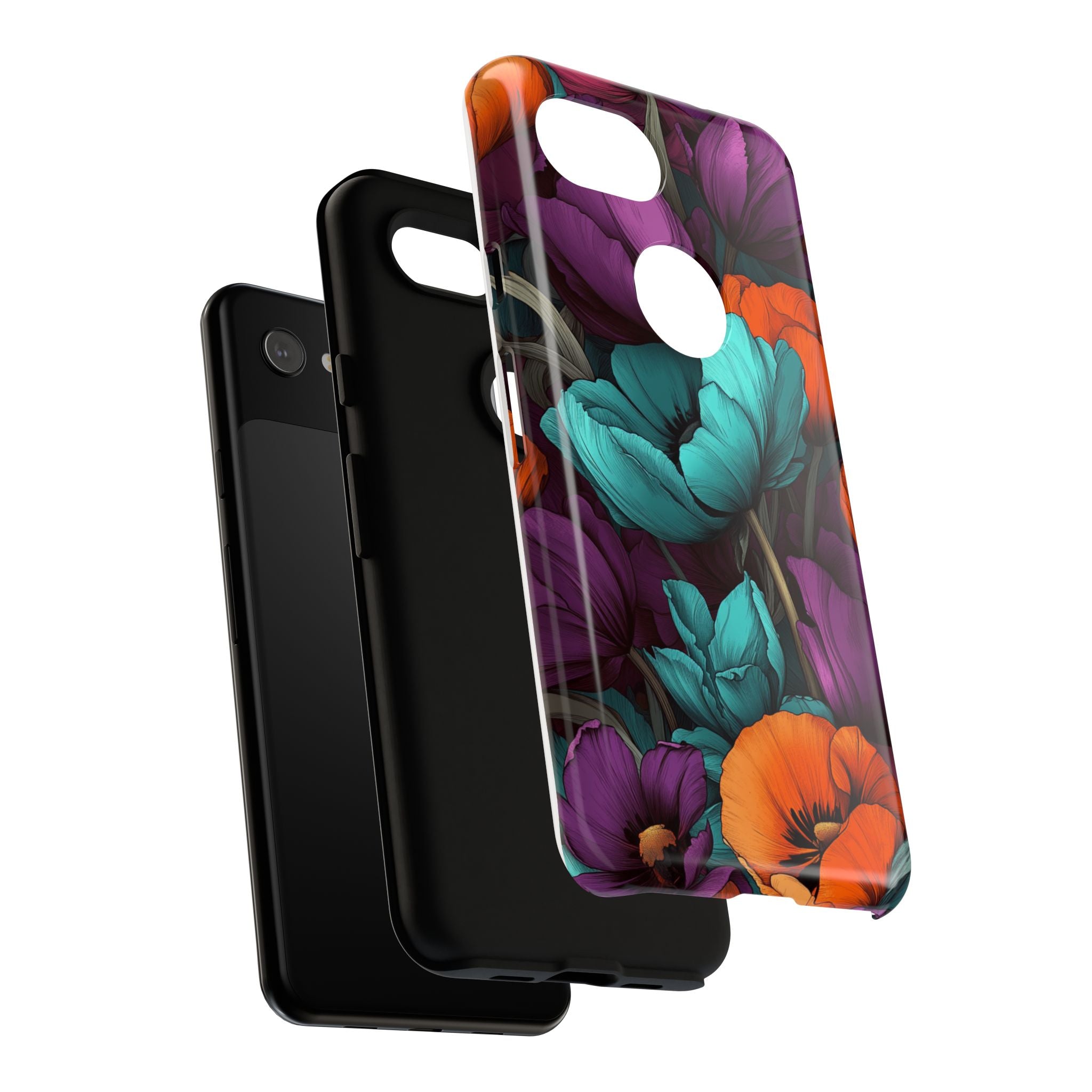 Floral Phone Case - Vibrant Flower Tough Case