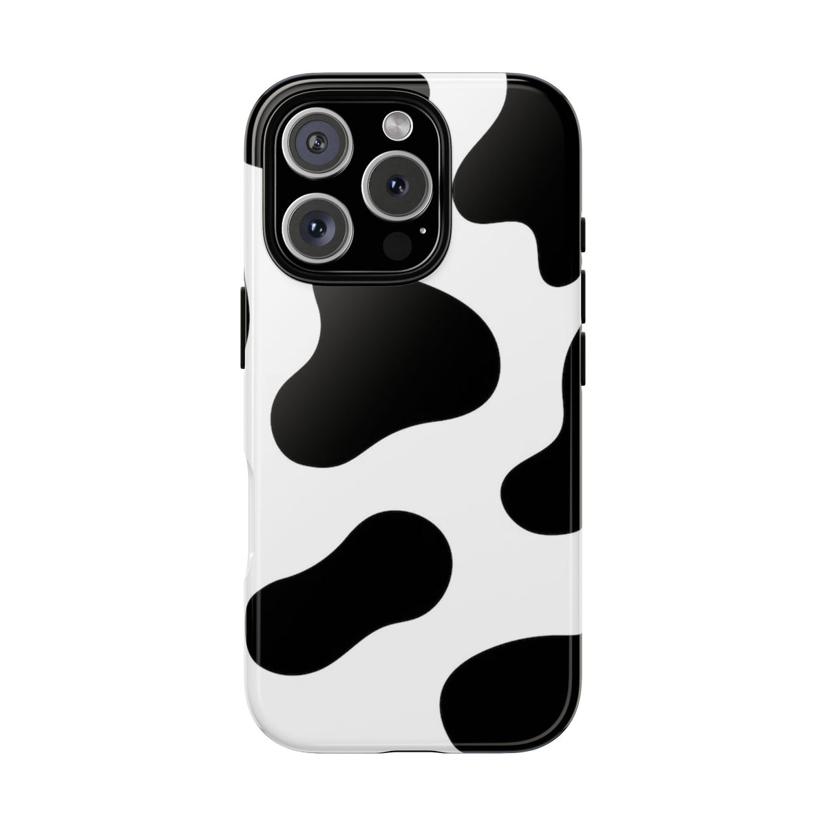 Black and White Cow Print Phone Case, Cute Tough Cases, Animal Print Case, Stylish Smartphone Accessories, Cow Lover Gift