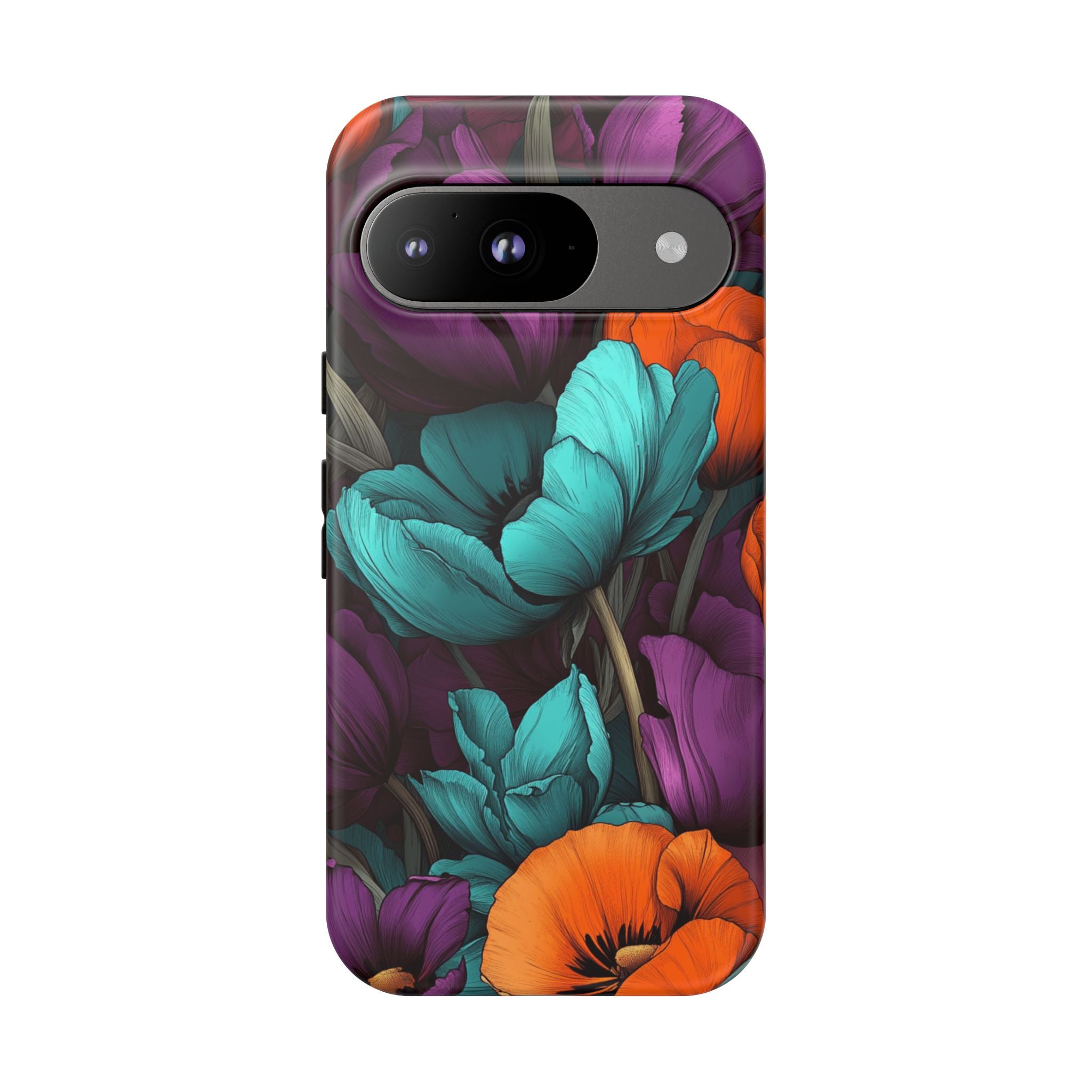 Floral Phone Case - Vibrant Flower Tough Case