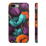 Floral Phone Case - Vibrant Flower Tough Case