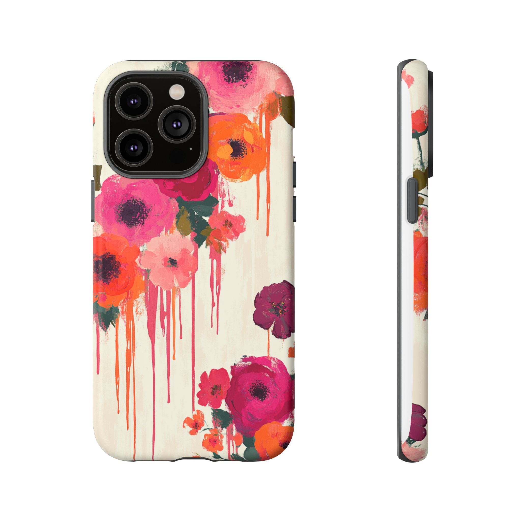 Floral Phone Case - Tough Cases with Vibrant Flower Design