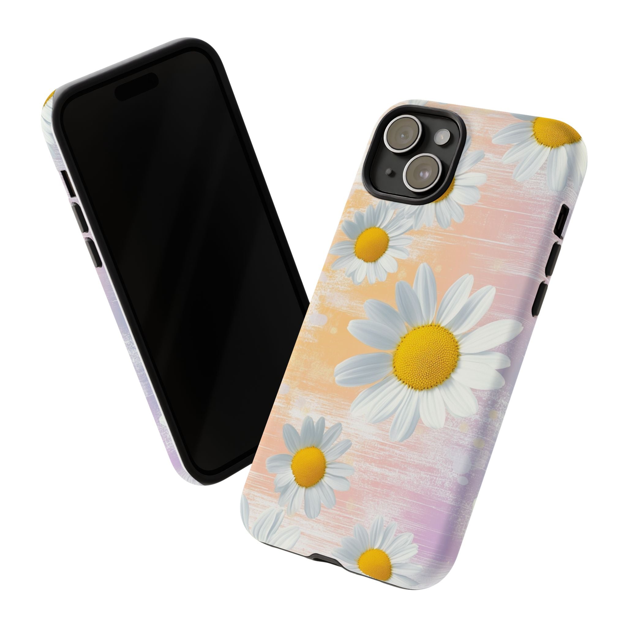 Daisy Phone Case - Floral Tough Case for Nature Lovers