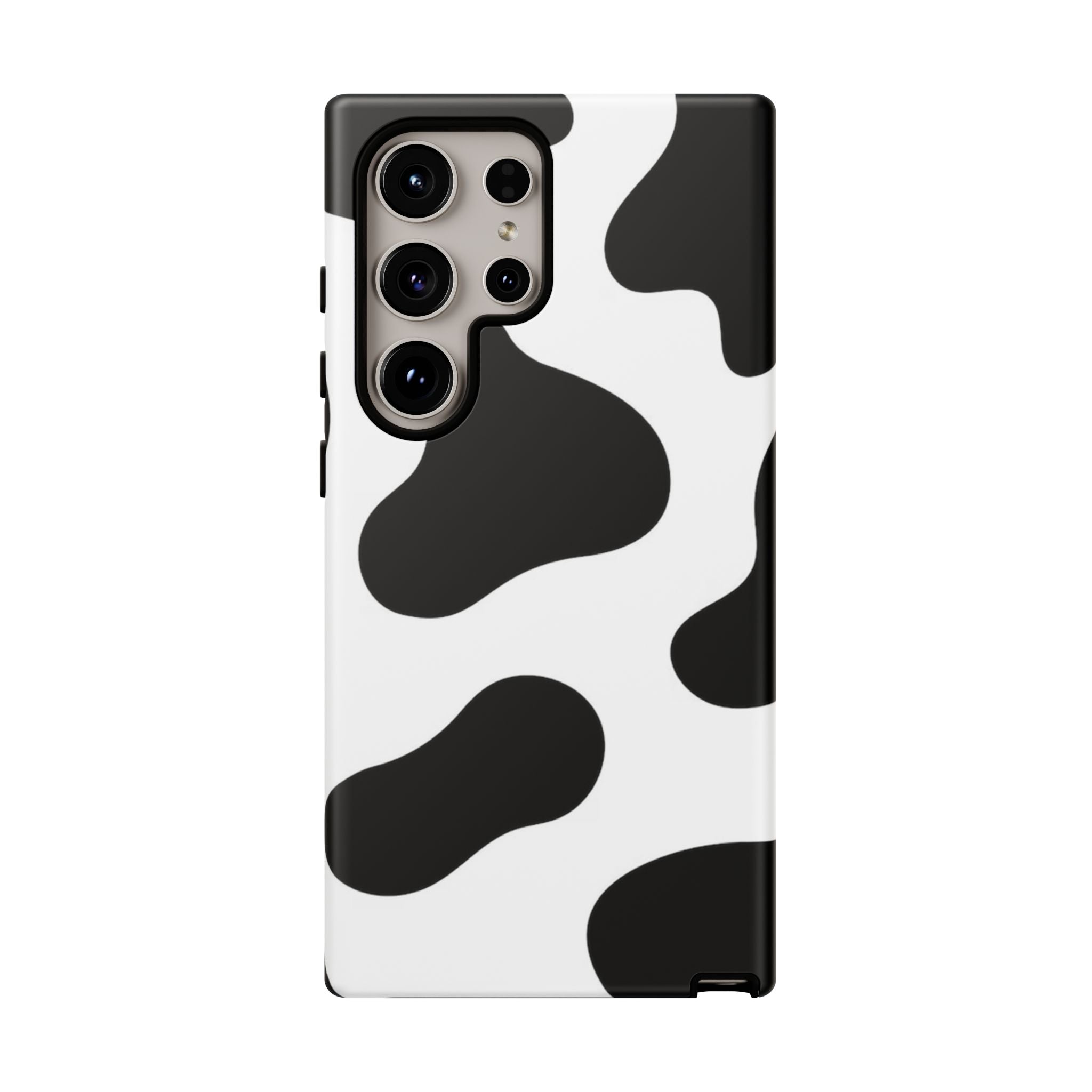 Black and White Cow Print Phone Case, Cute Tough Cases, Animal Print Case, Stylish Smartphone Accessories, Cow Lover Gift