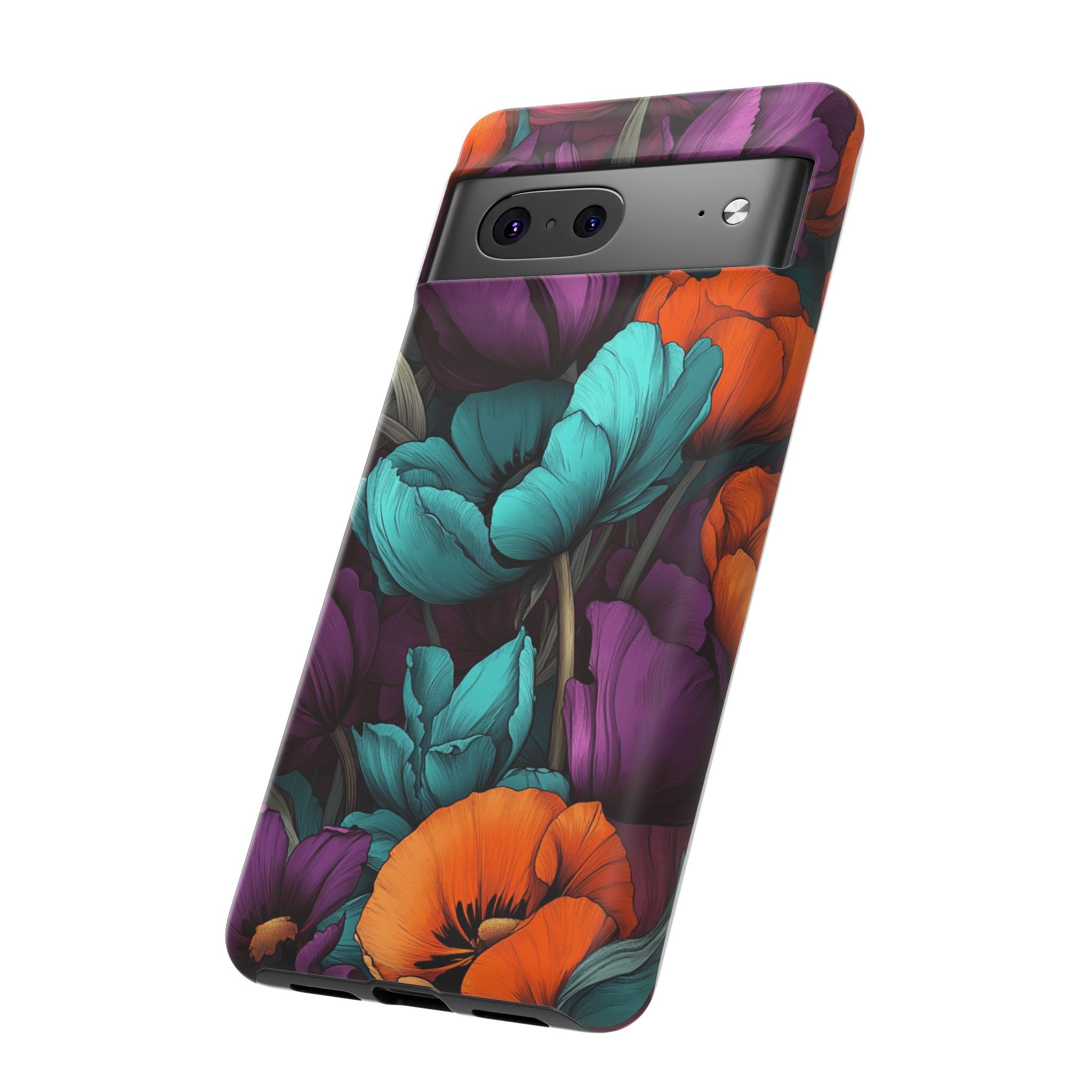 Floral Phone Case - Vibrant Flower Tough Case
