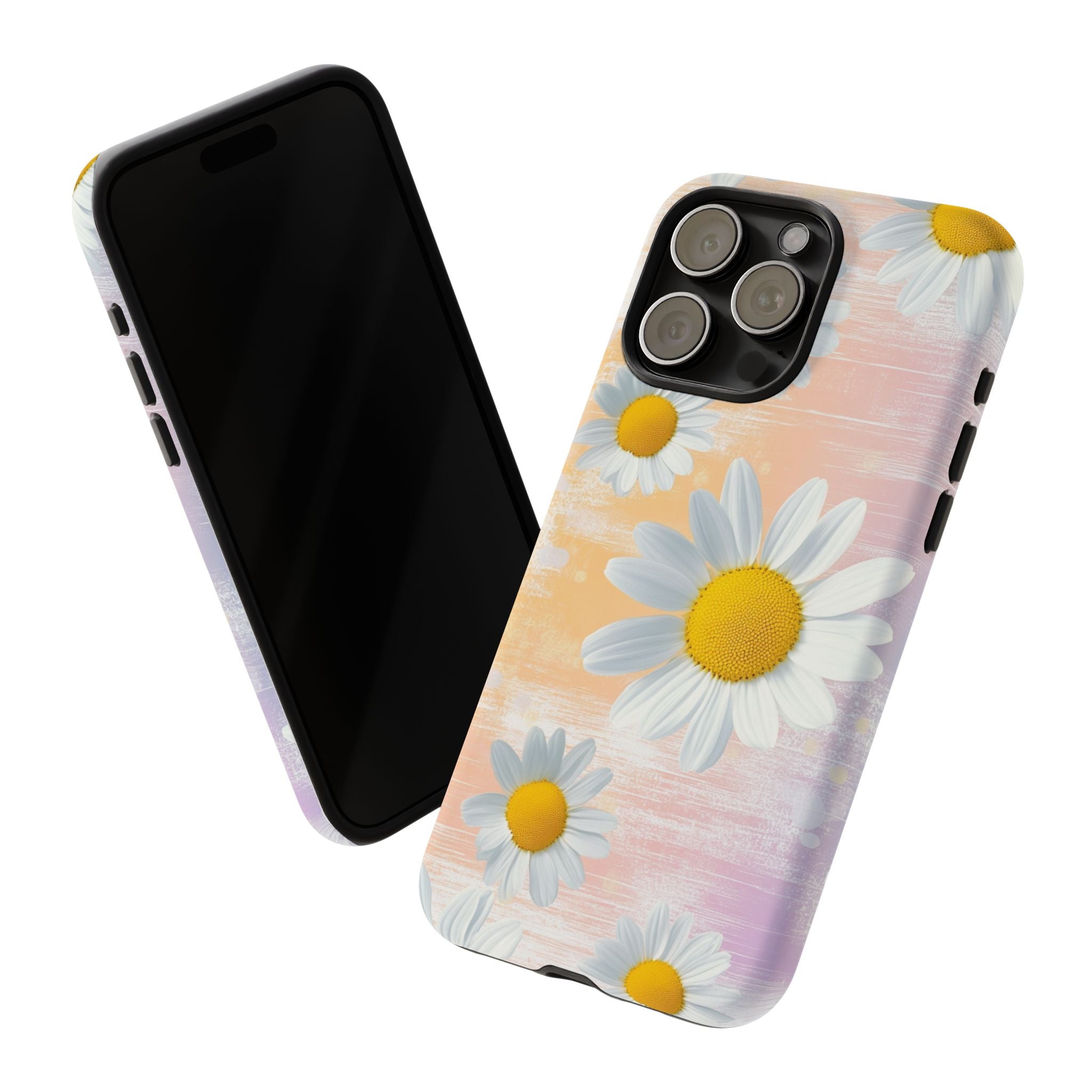 Daisy Phone Case - Floral Tough Case for Nature Lovers