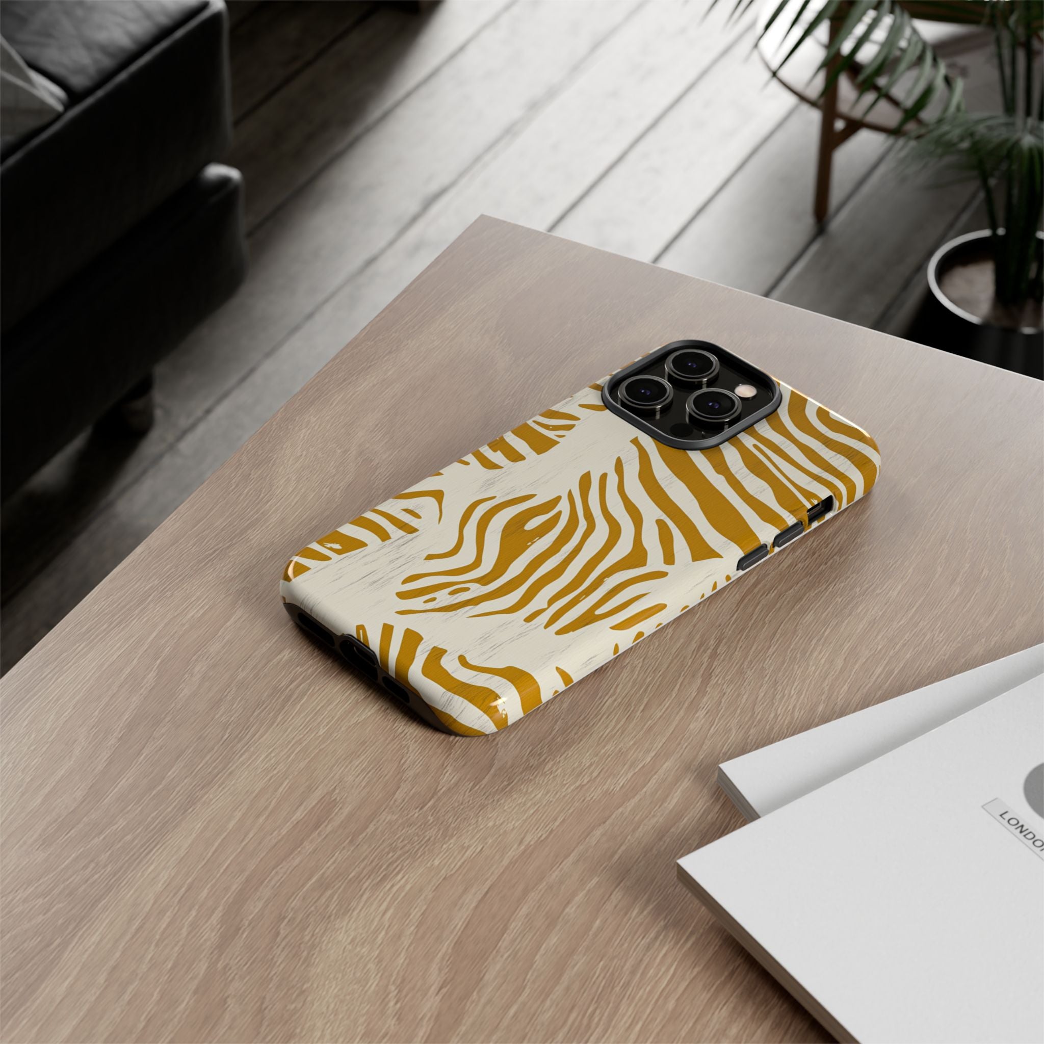 Stylish Phone Case with Zebra Print