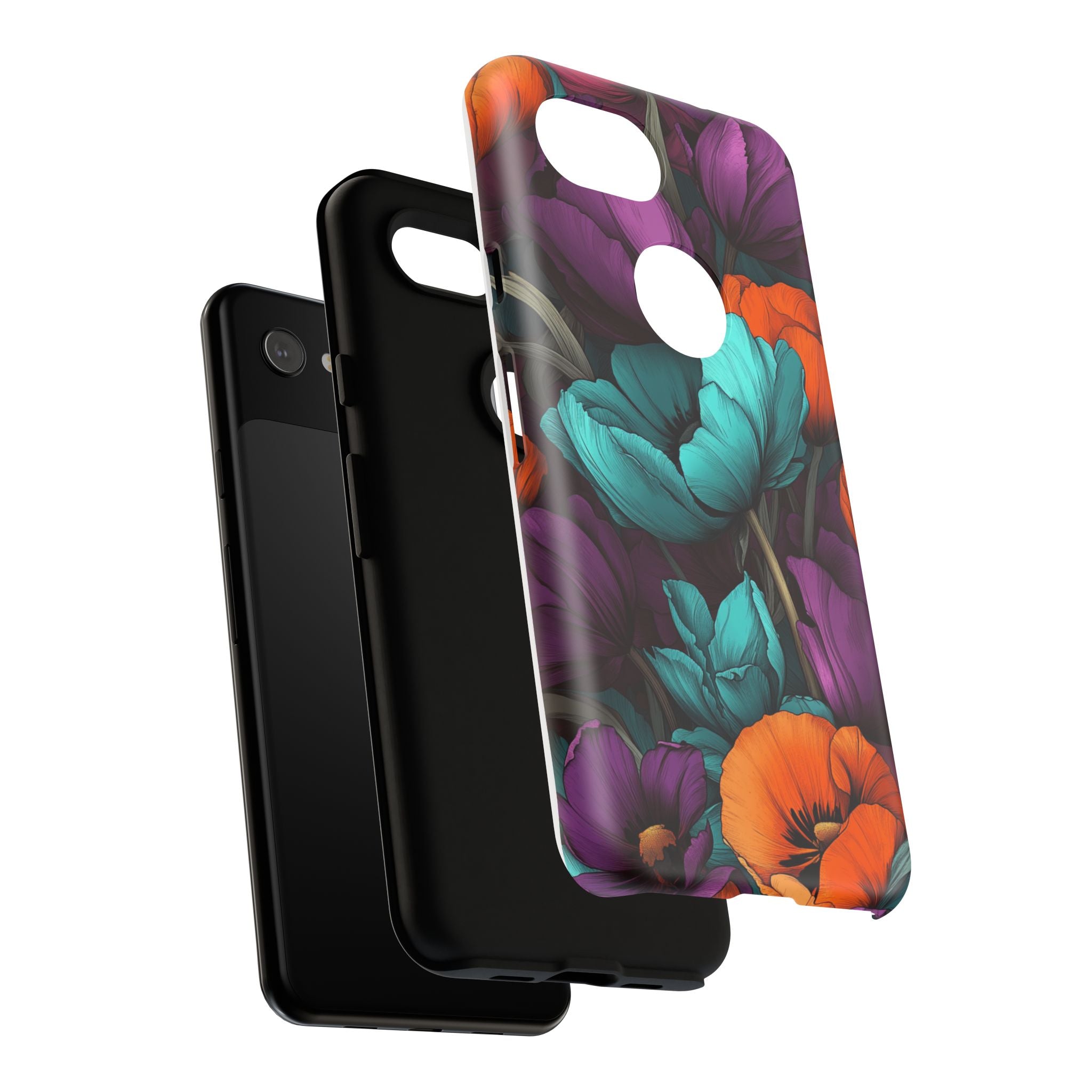 Floral Phone Case - Vibrant Flower Tough Case