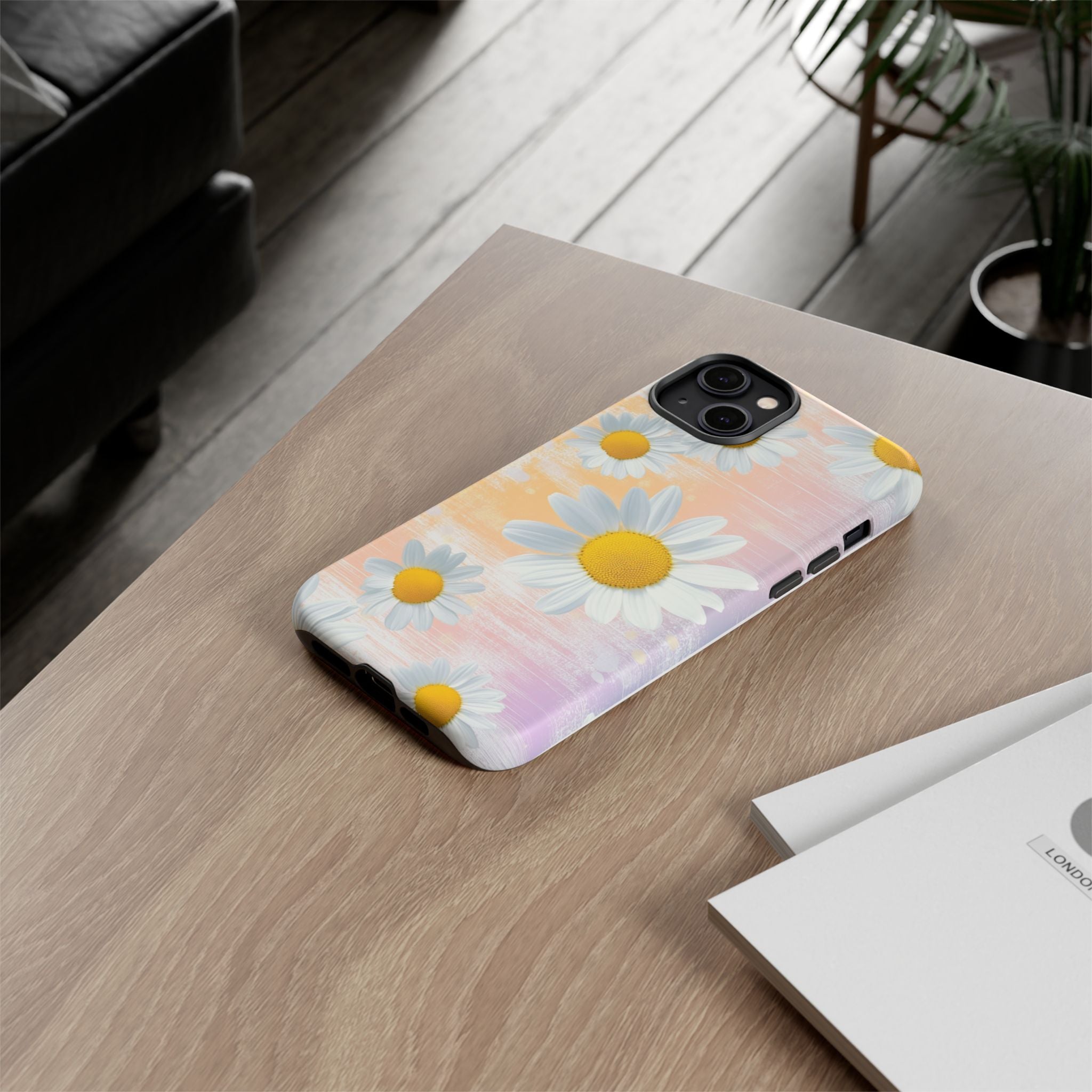 Daisy Phone Case - Floral Tough Case for Nature Lovers