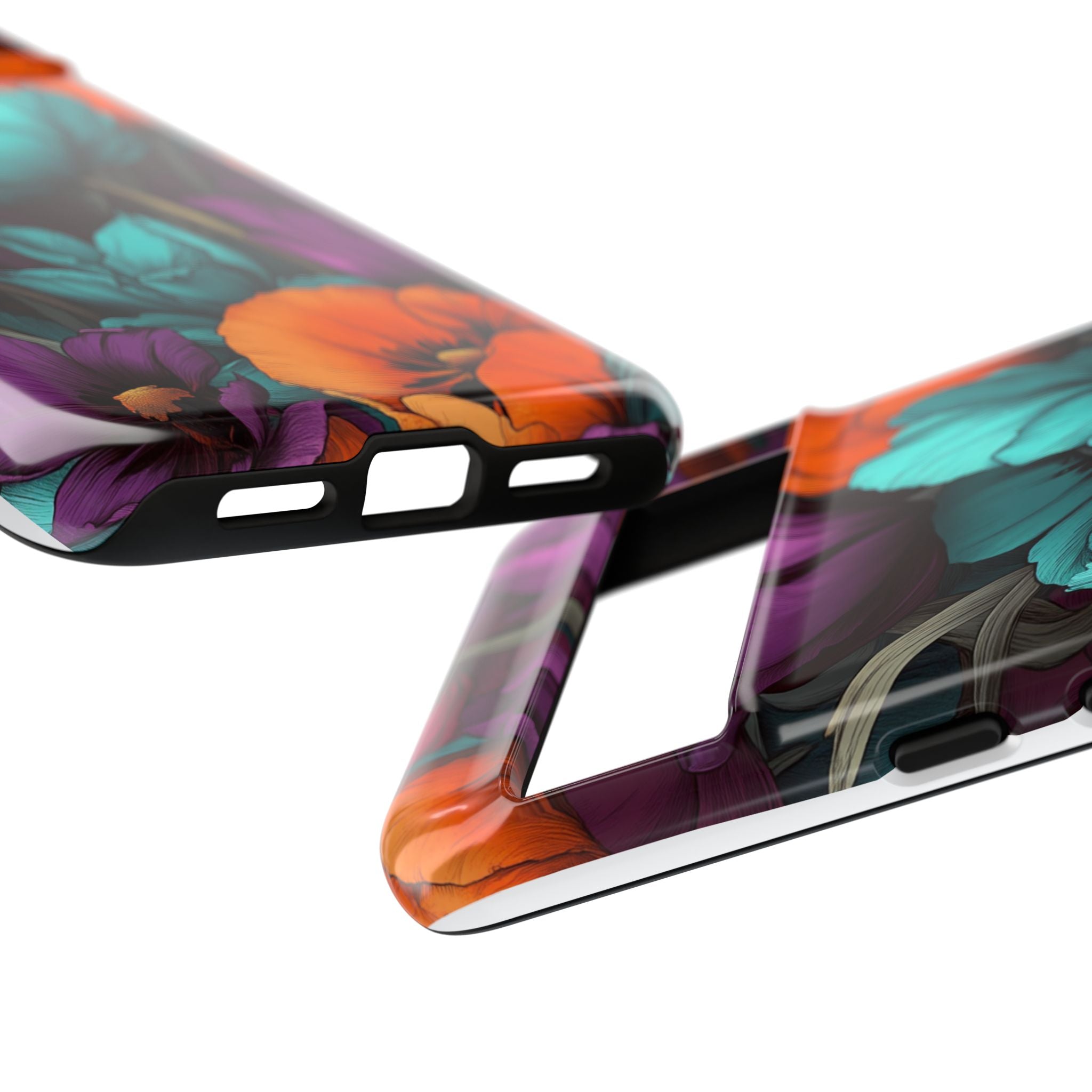 Floral Phone Case - Vibrant Flower Tough Case