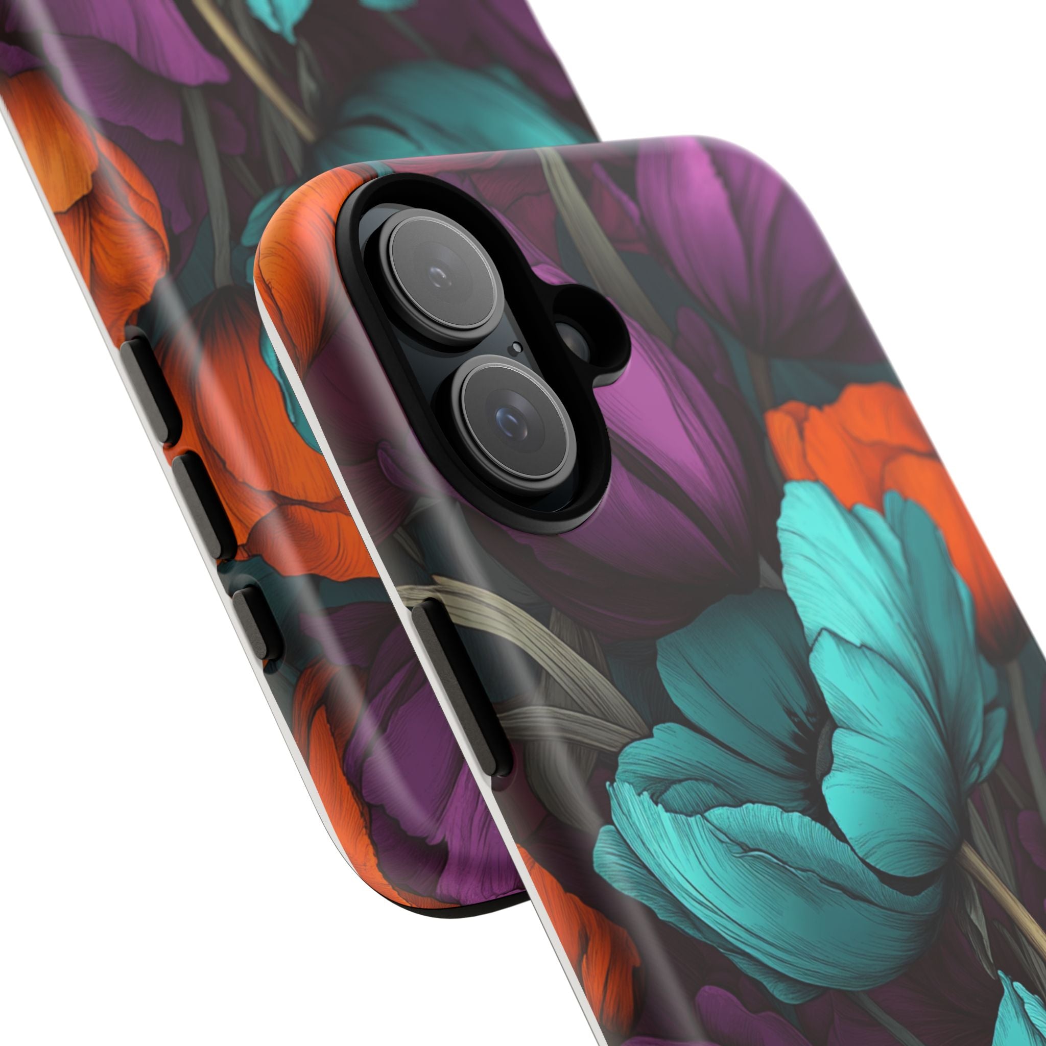 Floral Phone Case - Vibrant Flower Tough Case