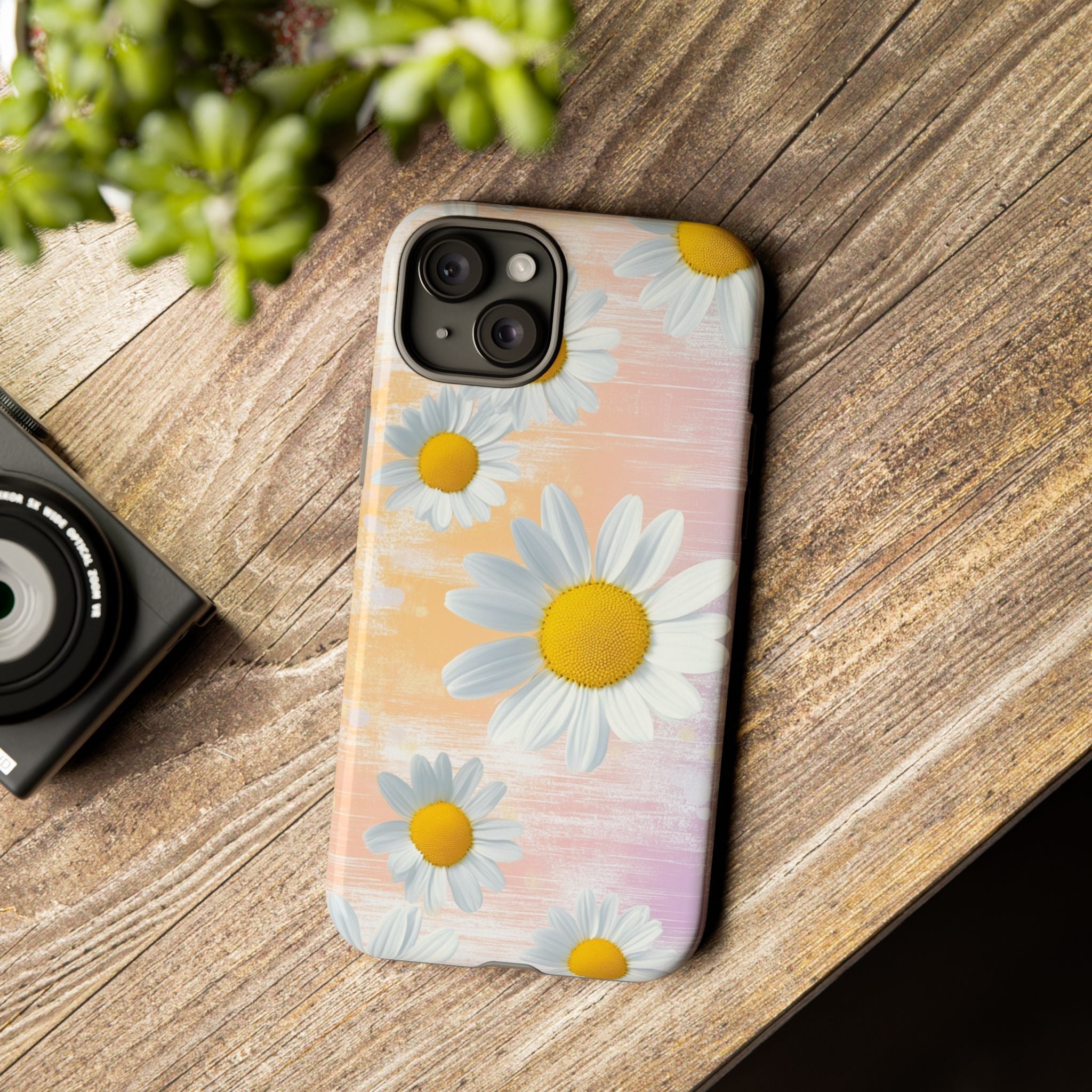 Daisy Phone Case - Floral Tough Case for Nature Lovers