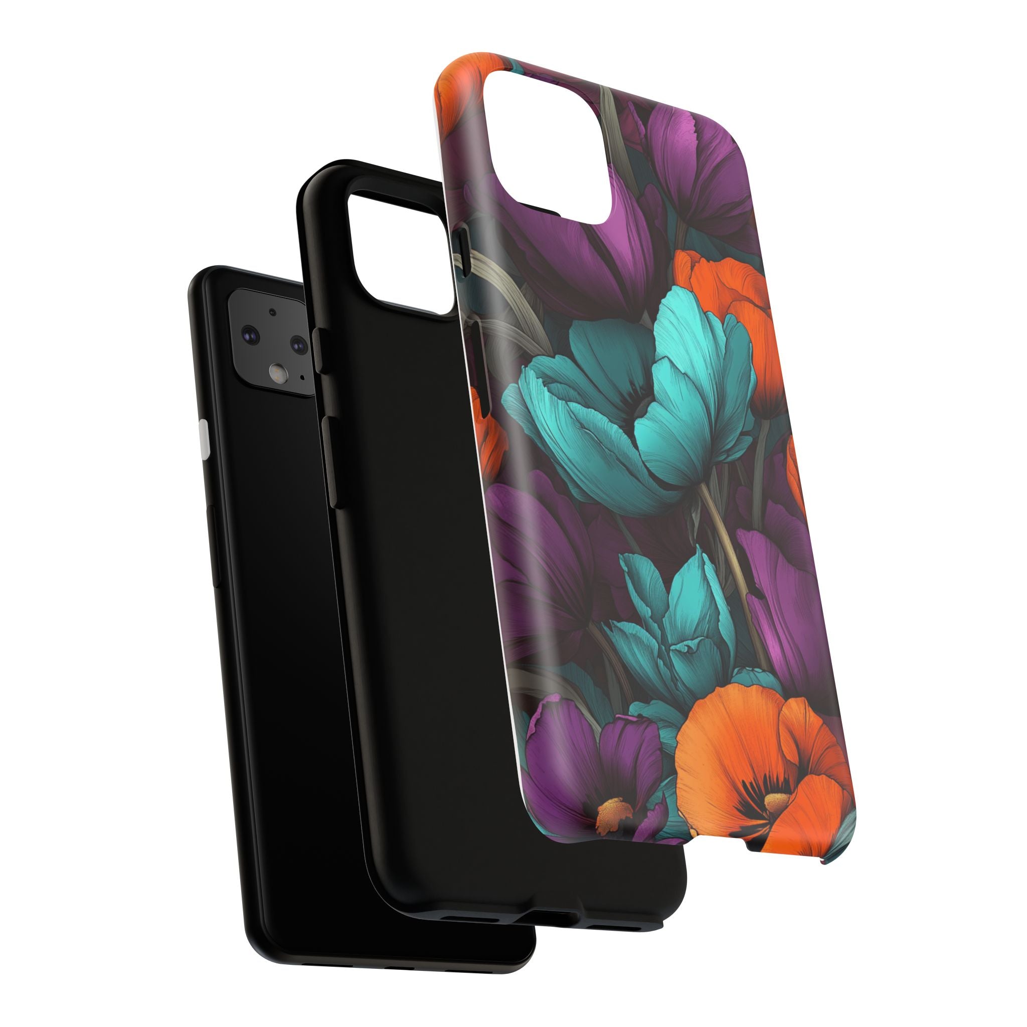 Floral Phone Case - Vibrant Flower Tough Case
