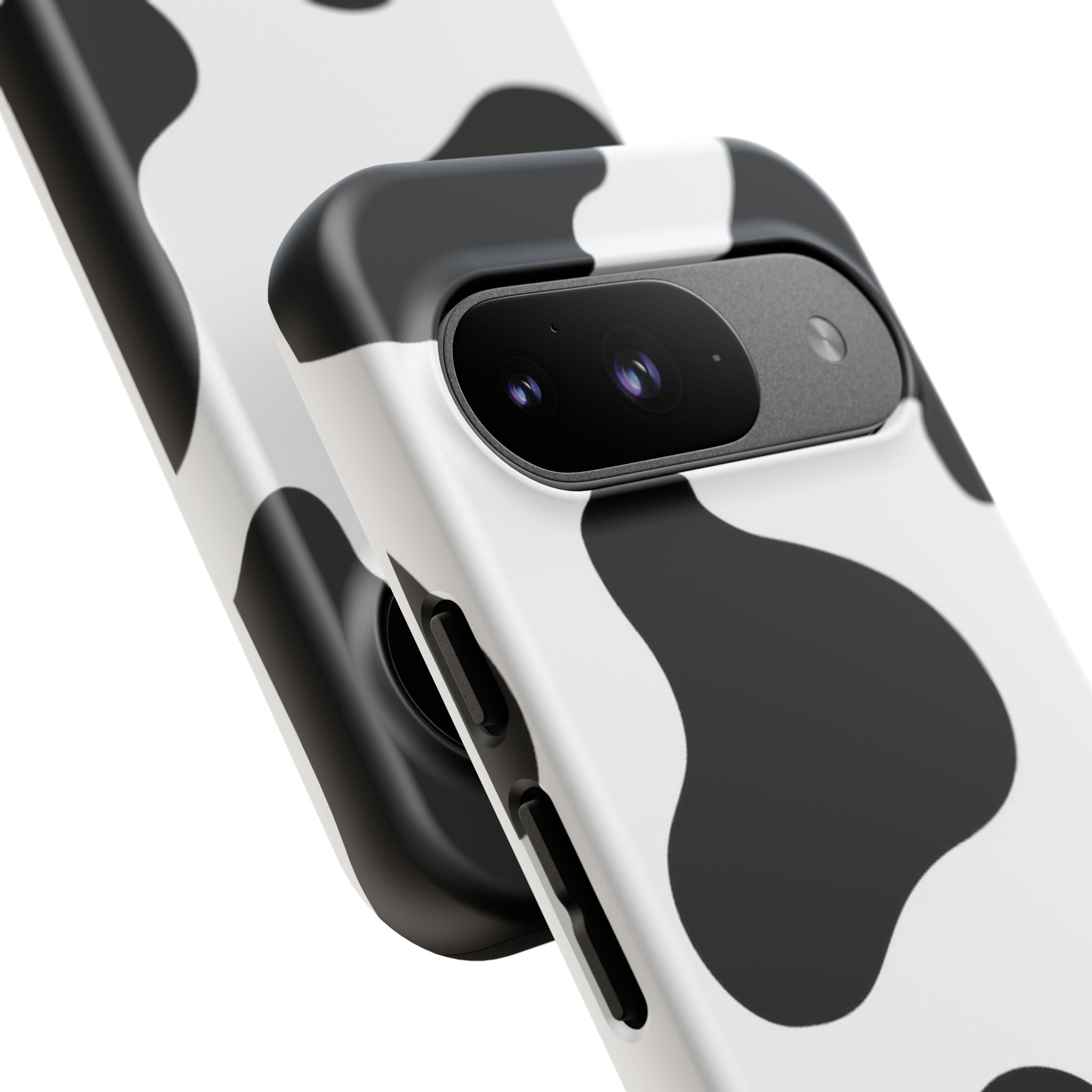 Black and White Cow Print Phone Case, Cute Tough Cases, Animal Print Case, Stylish Smartphone Accessories, Cow Lover Gift