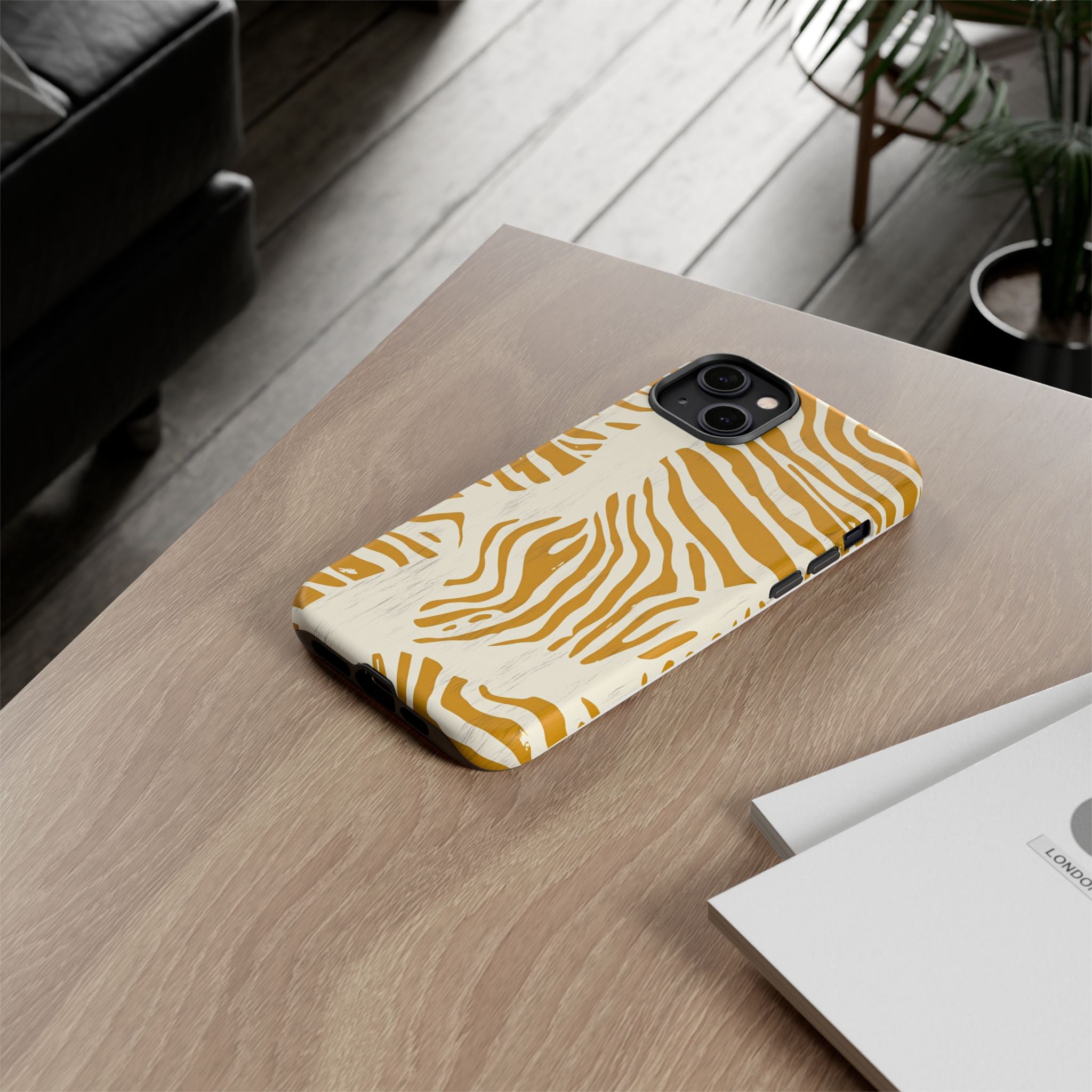 Stylish Phone Case with Zebra Print
