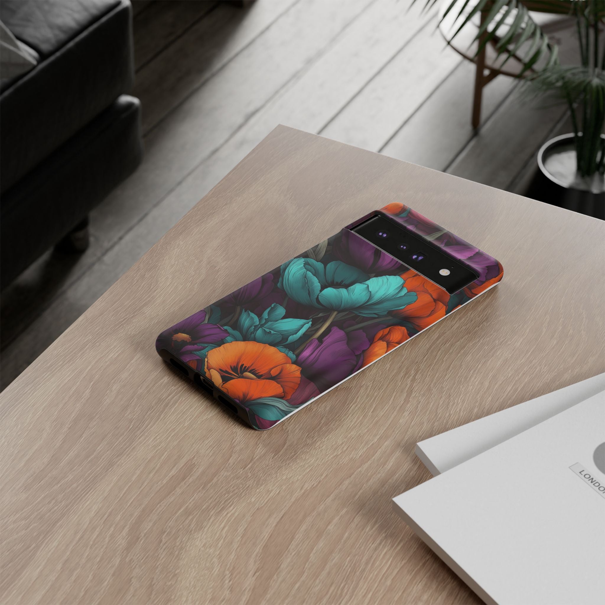 Floral Phone Case - Vibrant Flower Tough Case