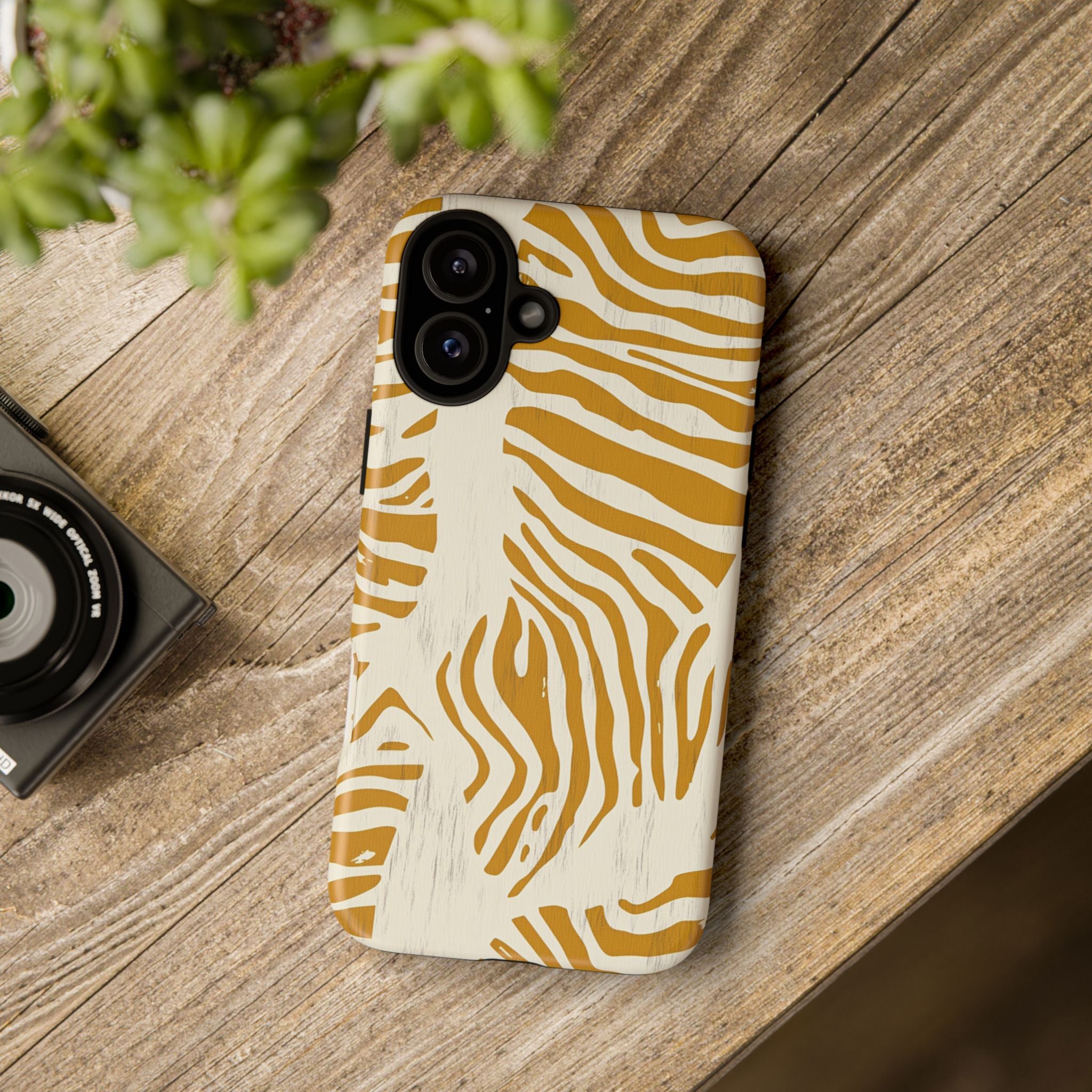 Stylish Phone Case with Zebra Print