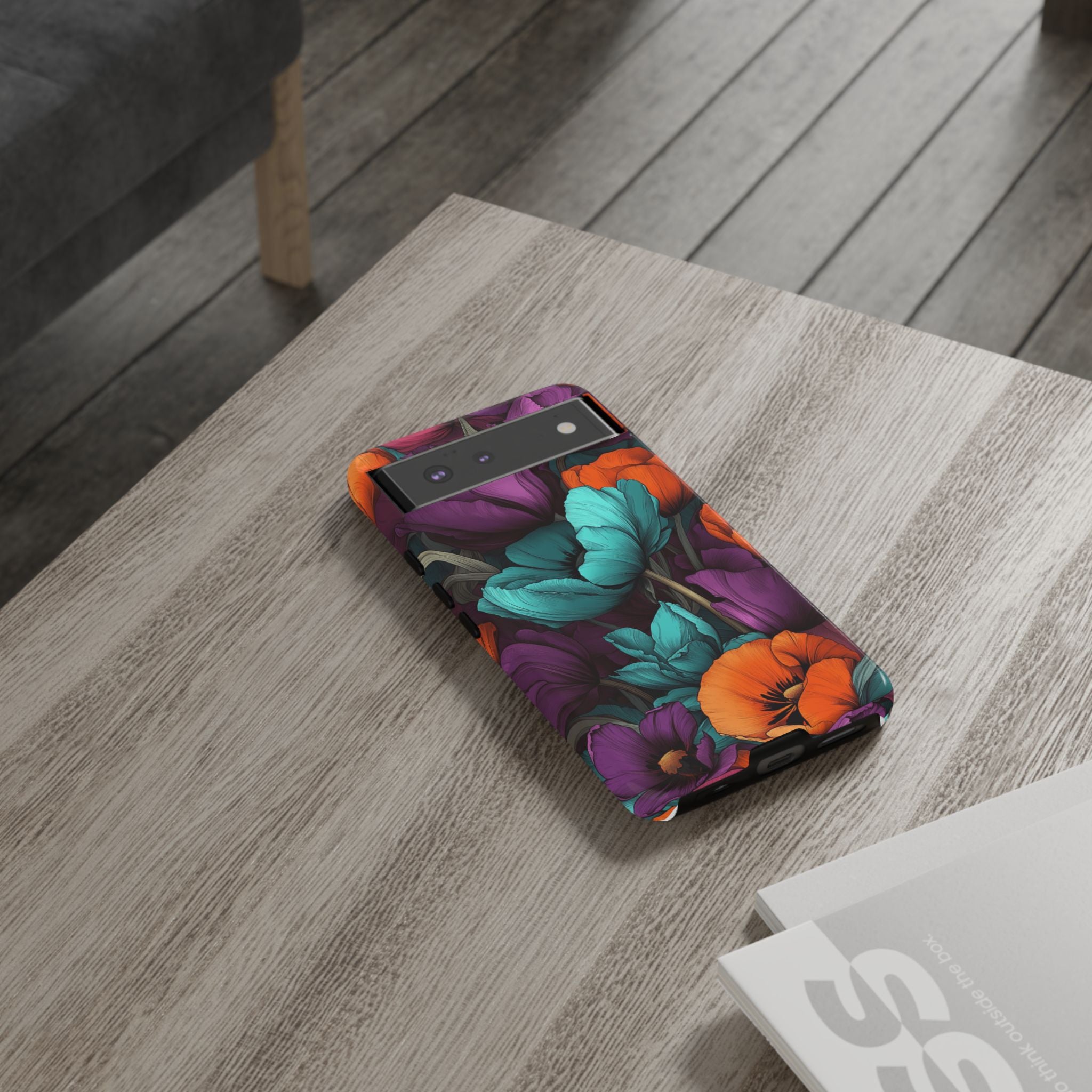 Floral Phone Case - Vibrant Flower Tough Case
