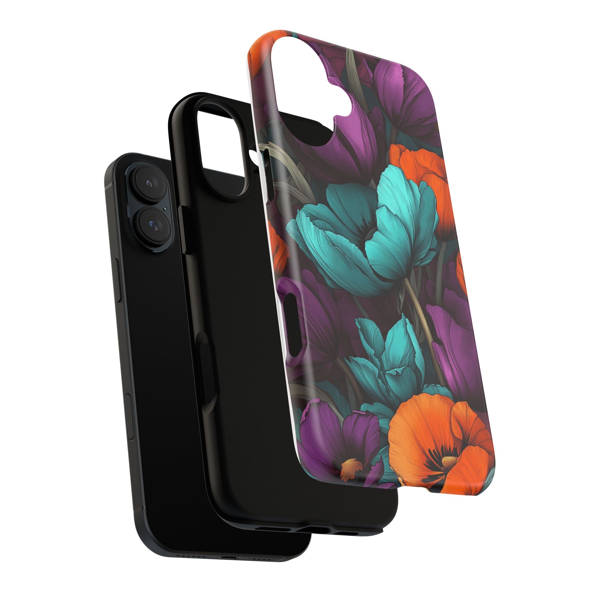 Floral Phone Case - Vibrant Flower Tough Case