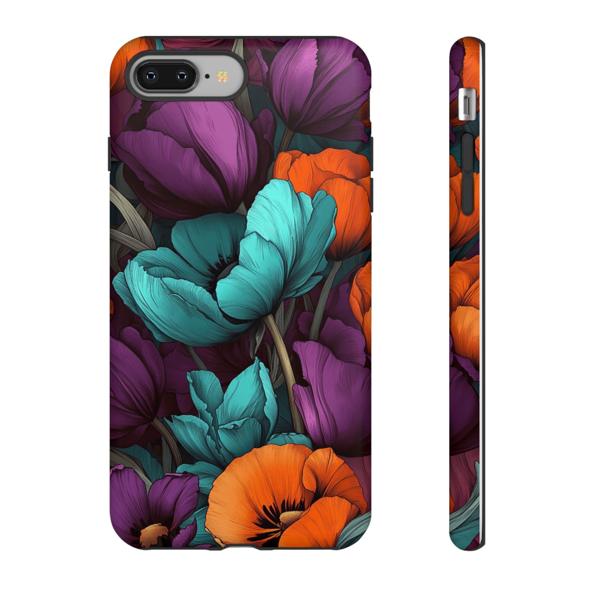 Floral Phone Case - Vibrant Flower Tough Case