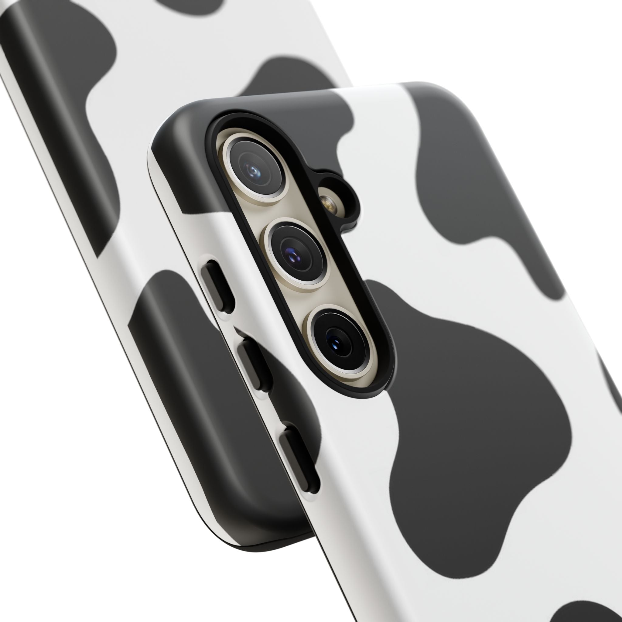 Black and White Cow Print Phone Case, Cute Tough Cases, Animal Print Case, Stylish Smartphone Accessories, Cow Lover Gift