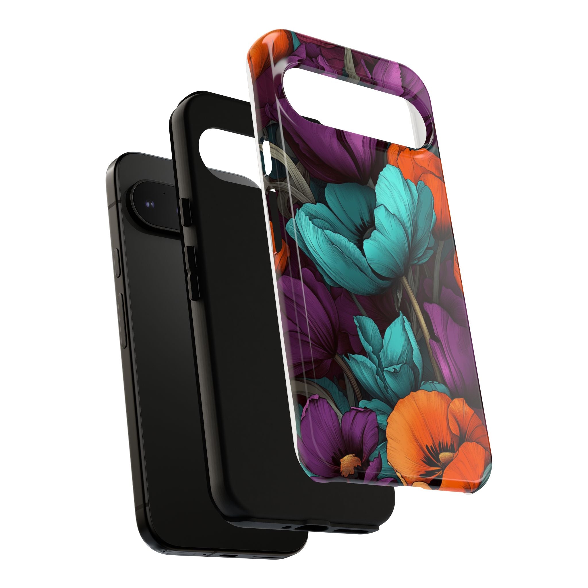 Floral Phone Case - Vibrant Flower Tough Case