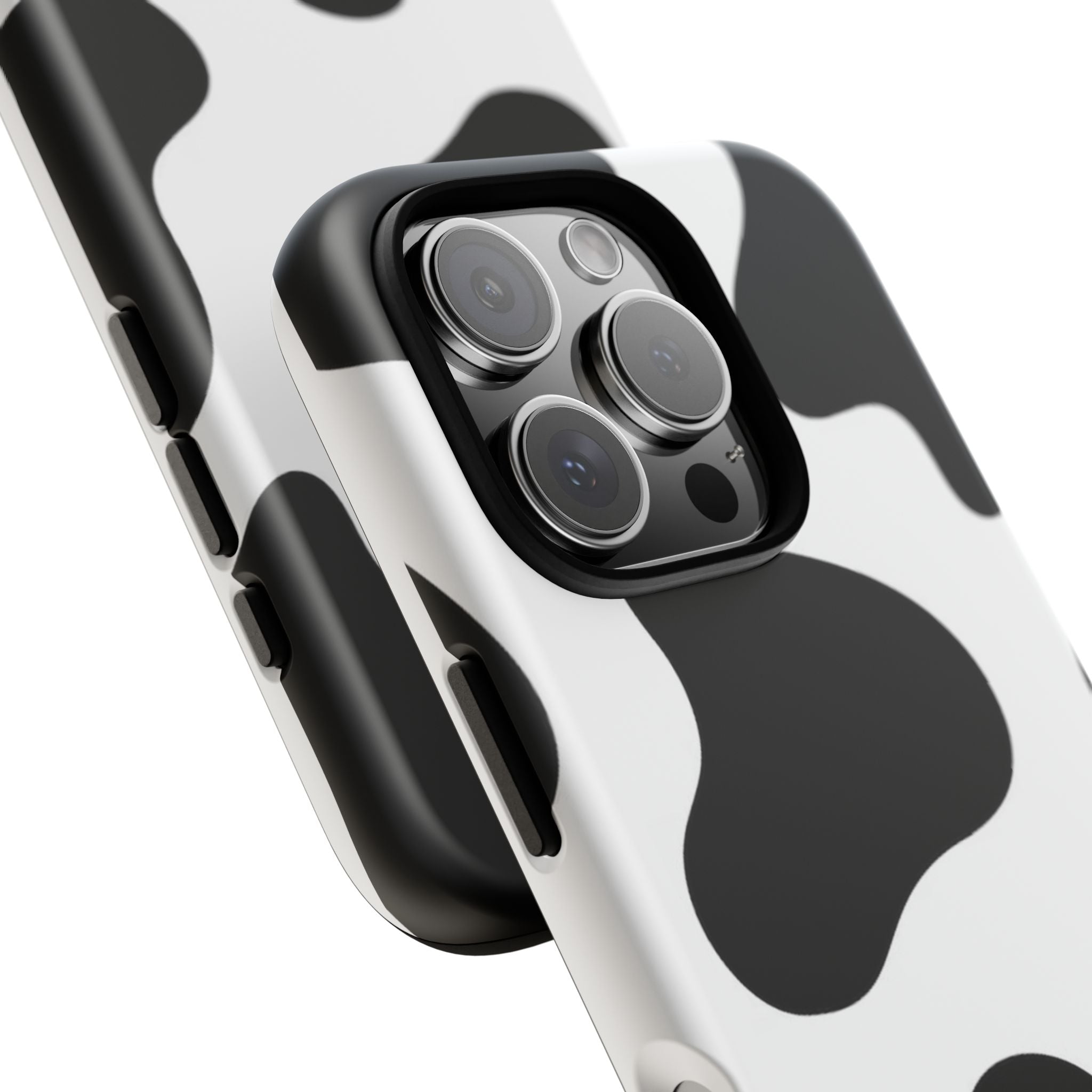 Black and White Cow Print Phone Case, Cute Tough Cases, Animal Print Case, Stylish Smartphone Accessories, Cow Lover Gift