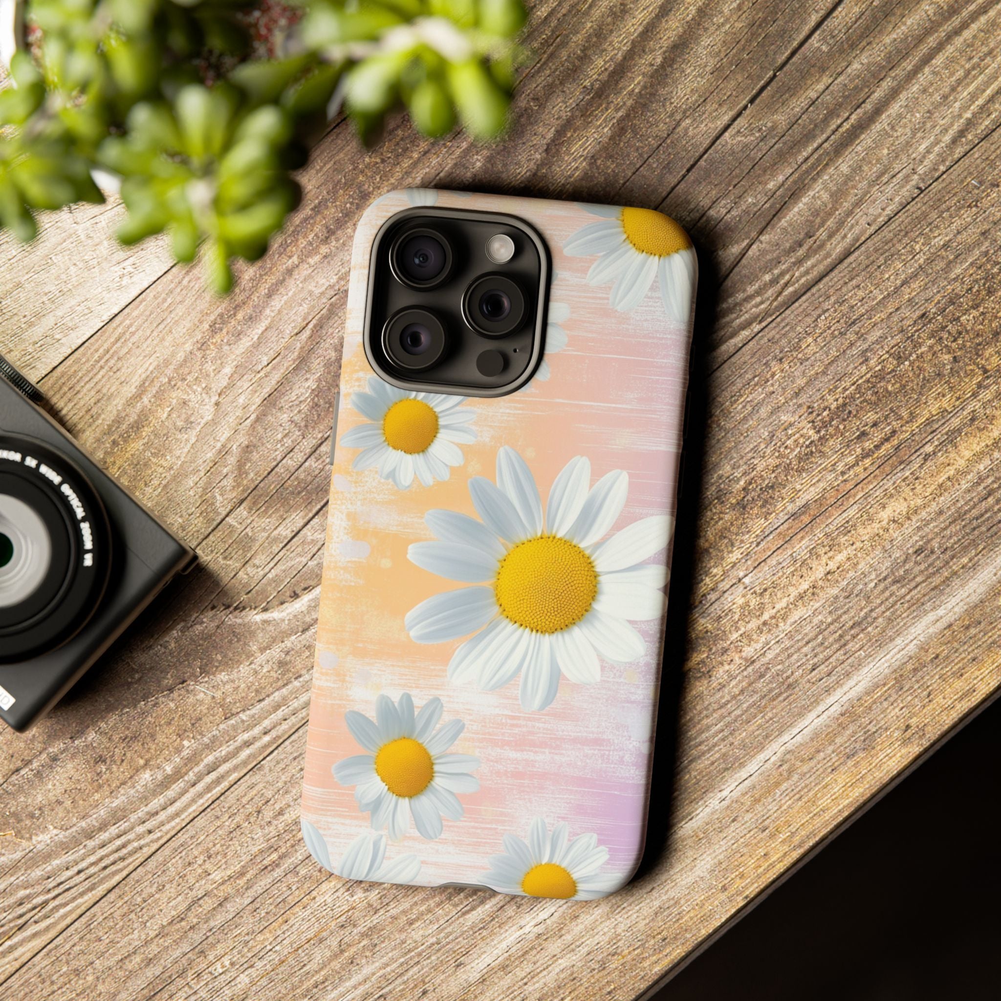 Daisy Phone Case - Floral Tough Case for Nature Lovers