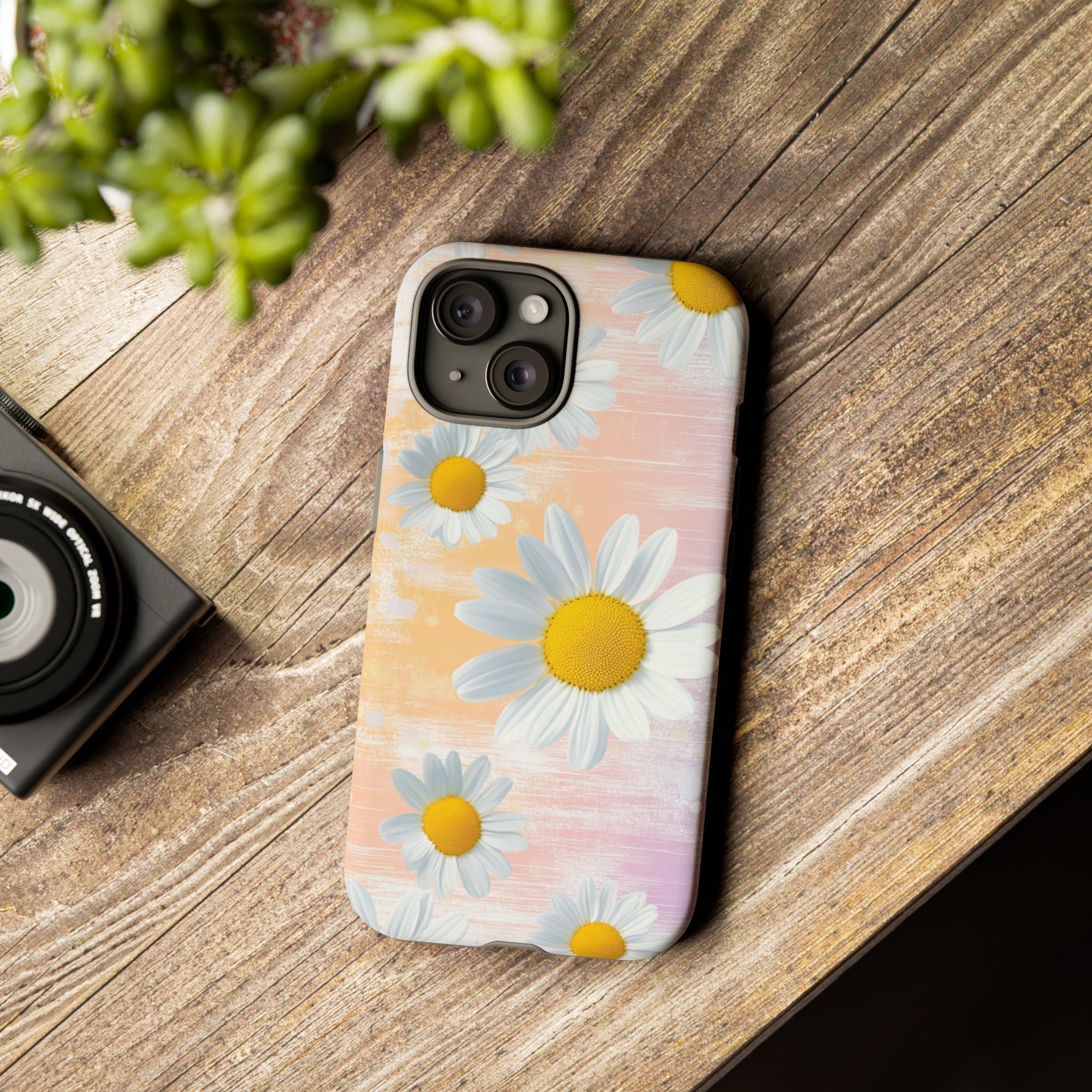 Daisy Phone Case - Floral Tough Case for Nature Lovers