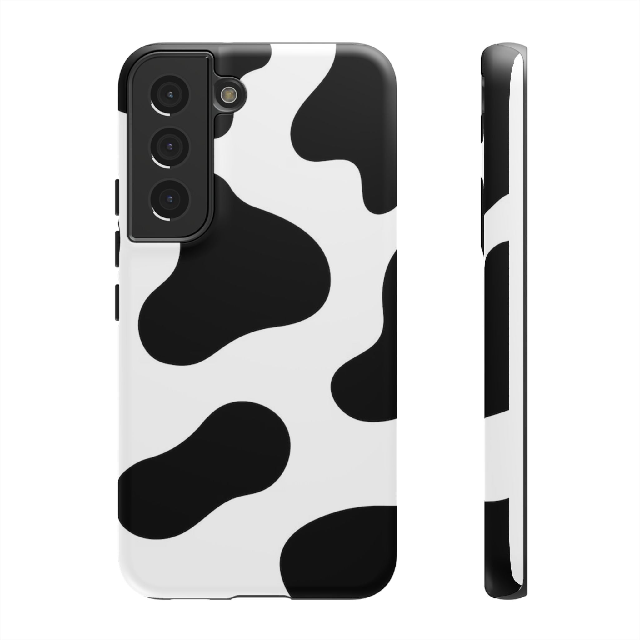 Black and White Cow Print Phone Case, Cute Tough Cases, Animal Print Case, Stylish Smartphone Accessories, Cow Lover Gift