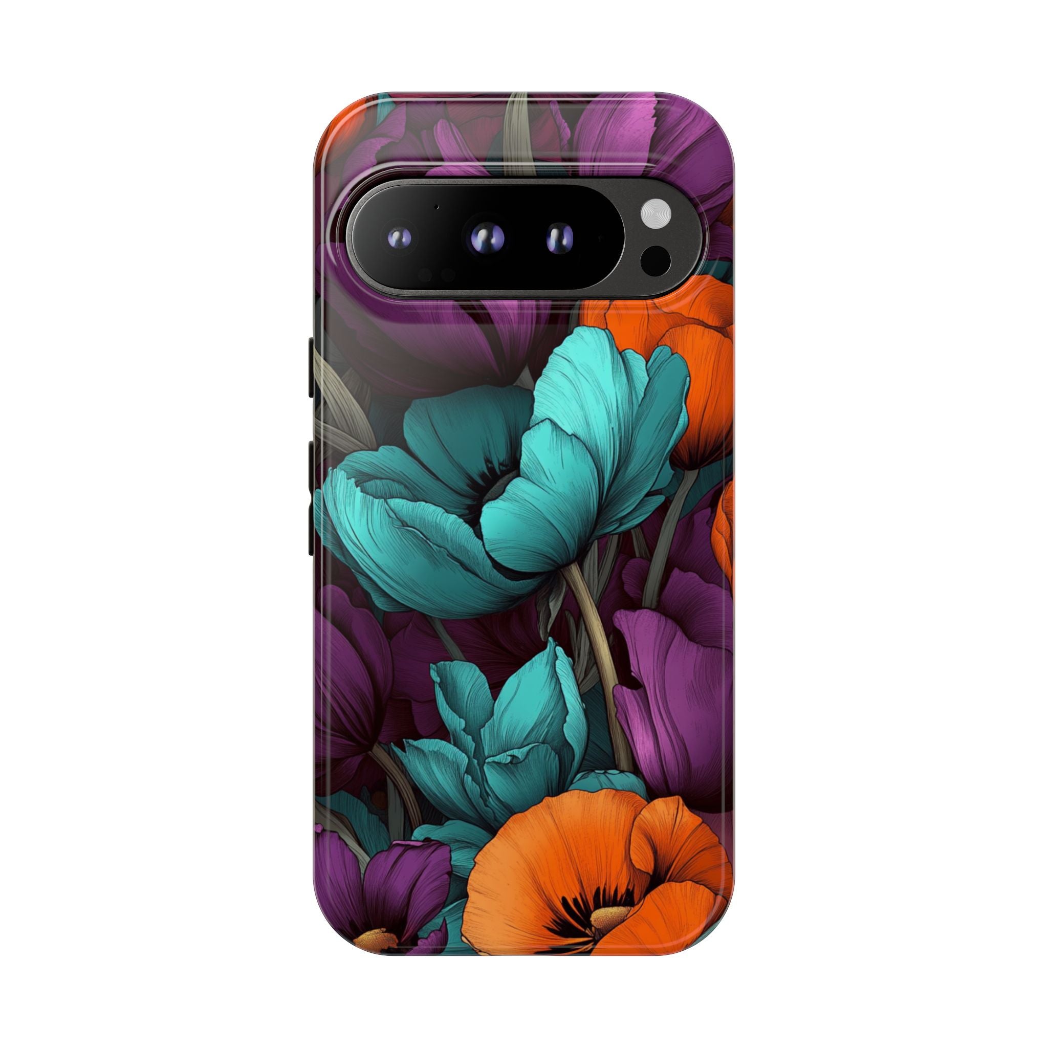 Floral Phone Case - Vibrant Flower Tough Case