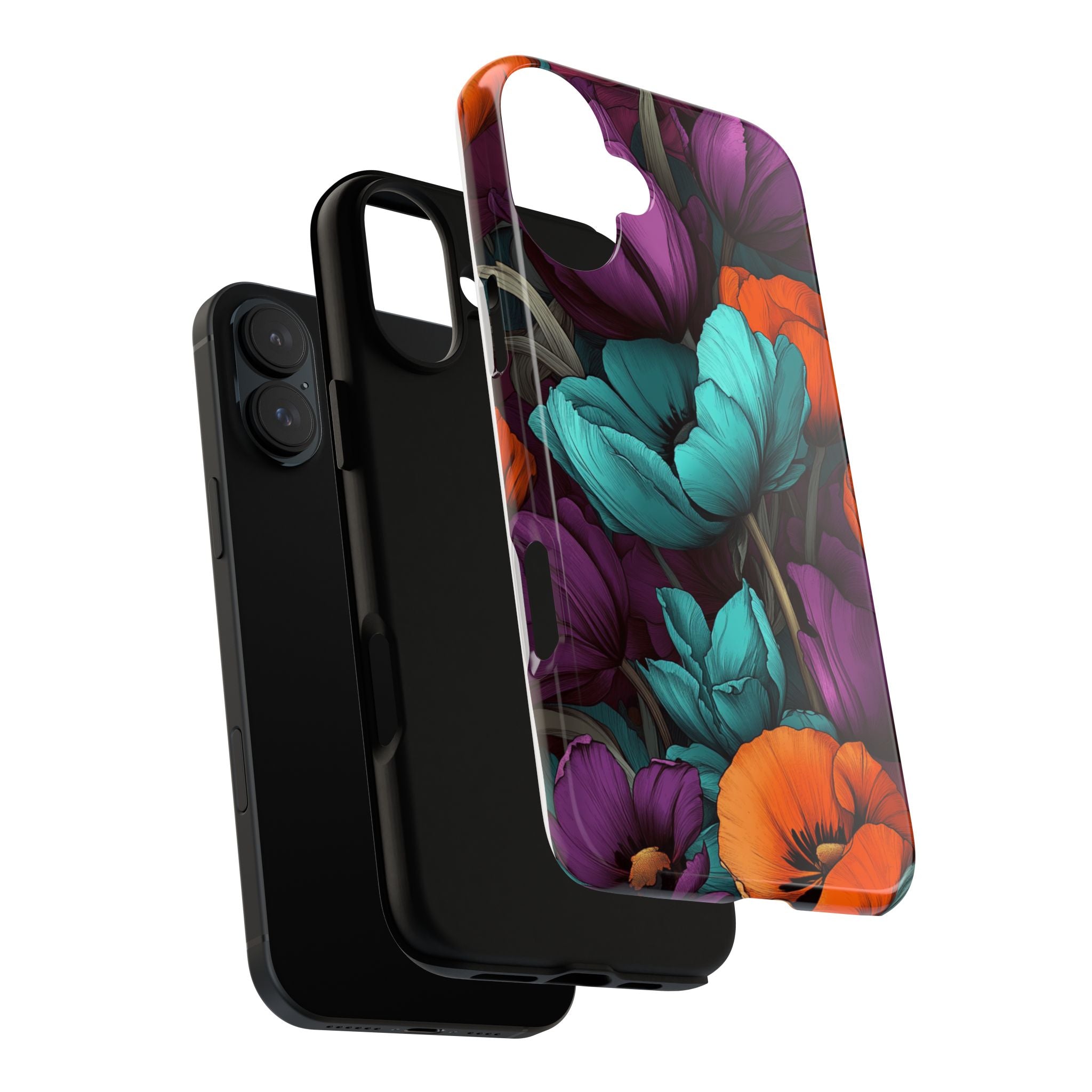 Floral Phone Case - Vibrant Flower Tough Case