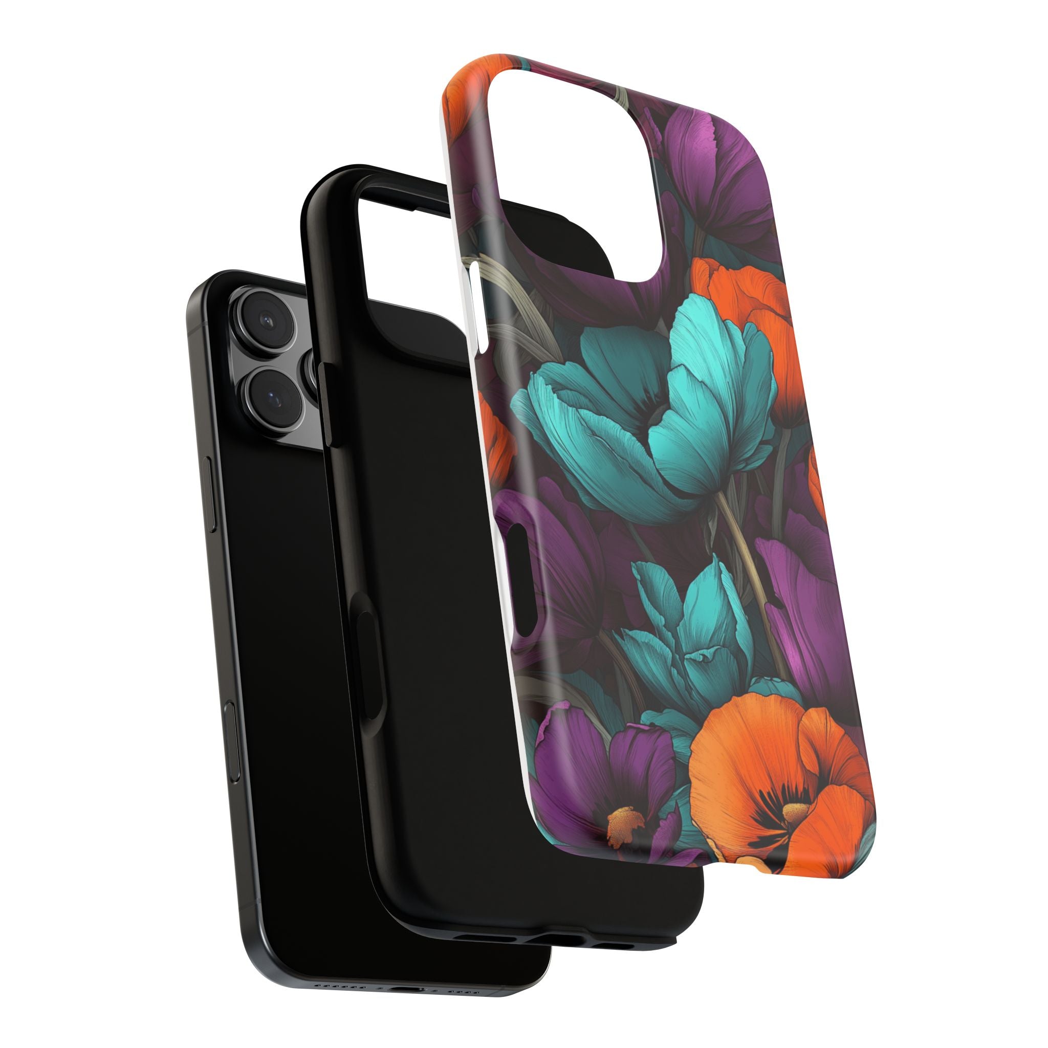 Floral Phone Case - Vibrant Flower Tough Case