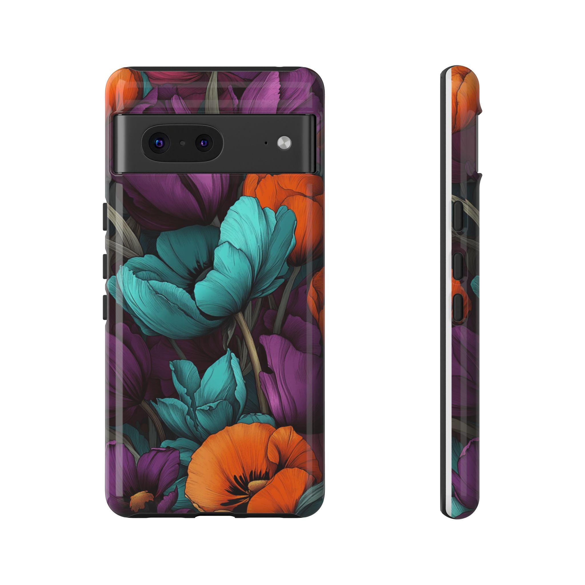 Floral Phone Case - Vibrant Flower Tough Case