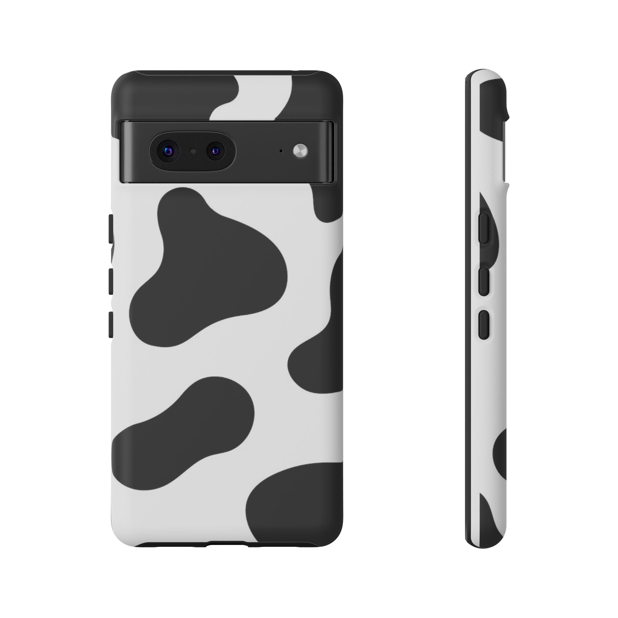 Black and White Cow Print Phone Case, Cute Tough Cases, Animal Print Case, Stylish Smartphone Accessories, Cow Lover Gift