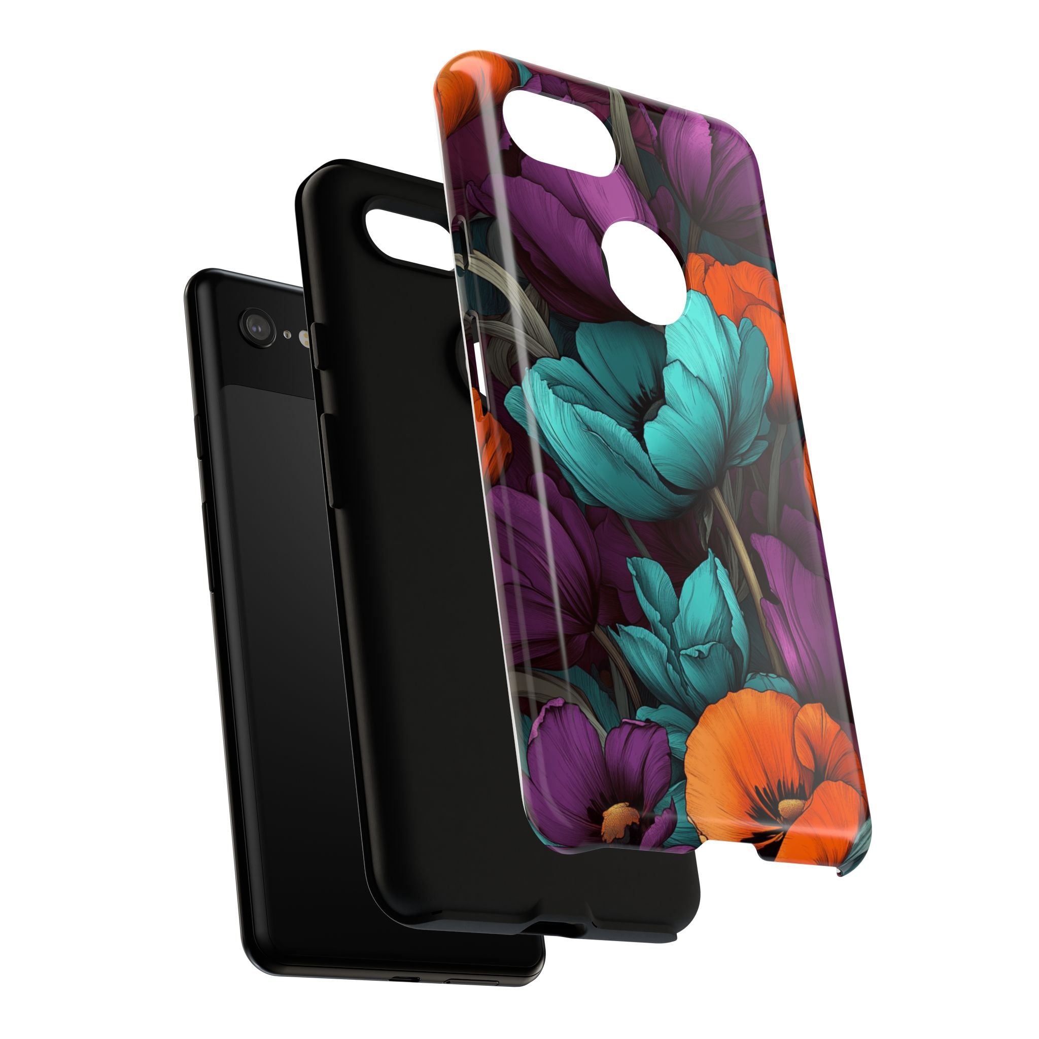 Floral Phone Case - Vibrant Flower Tough Case