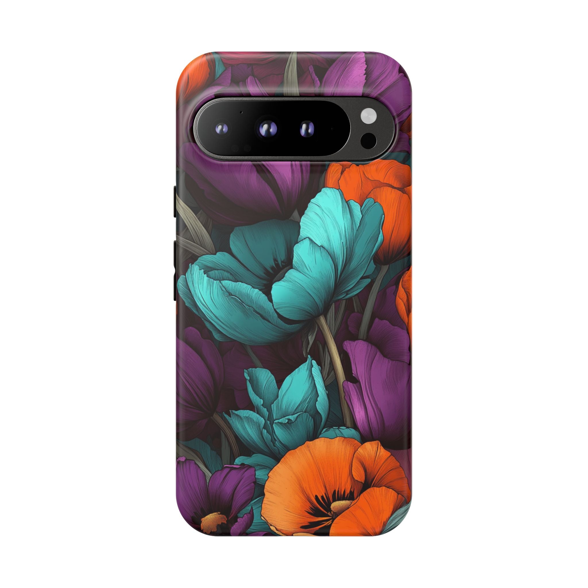 Floral Phone Case - Vibrant Flower Tough Case