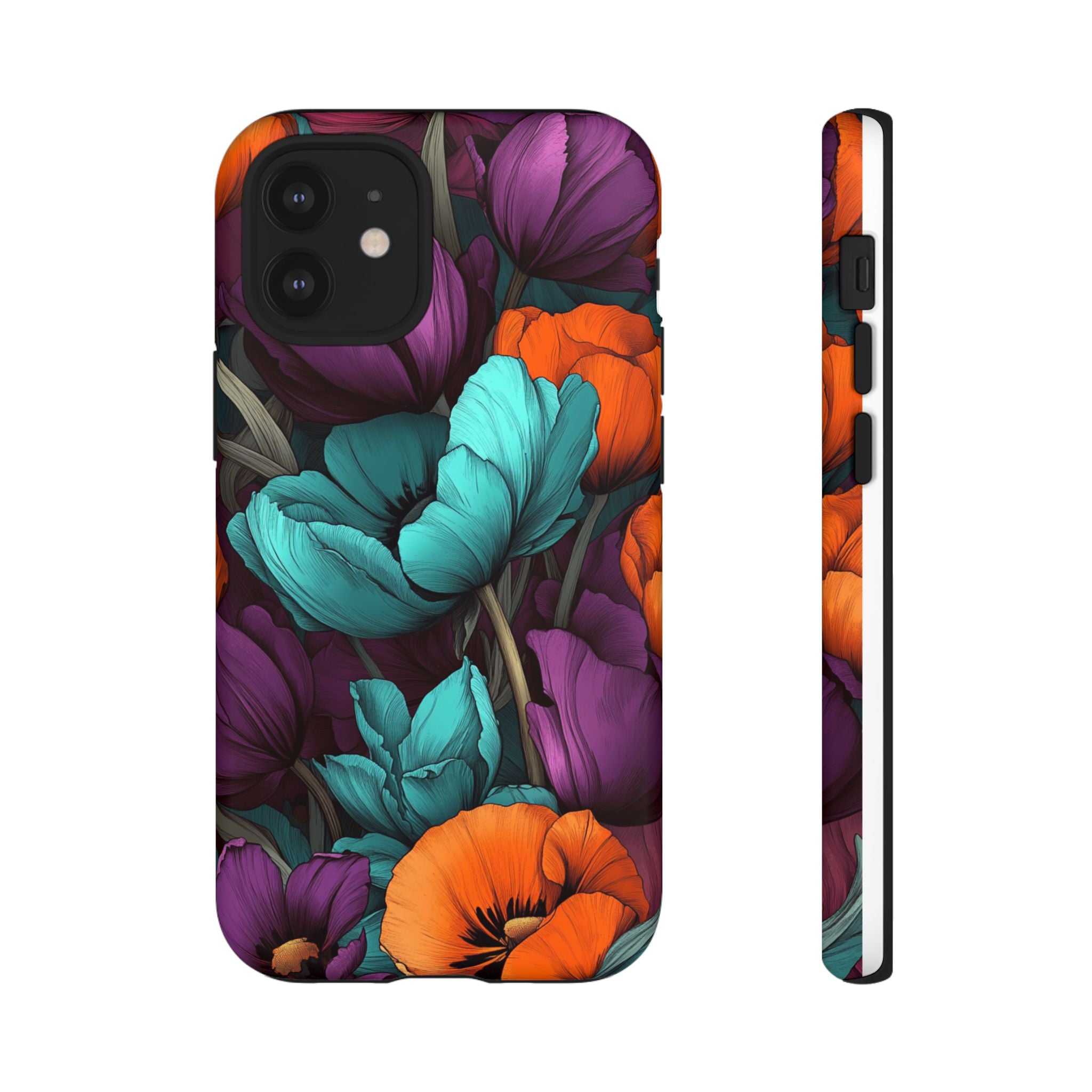 Floral Phone Case - Vibrant Flower Tough Case