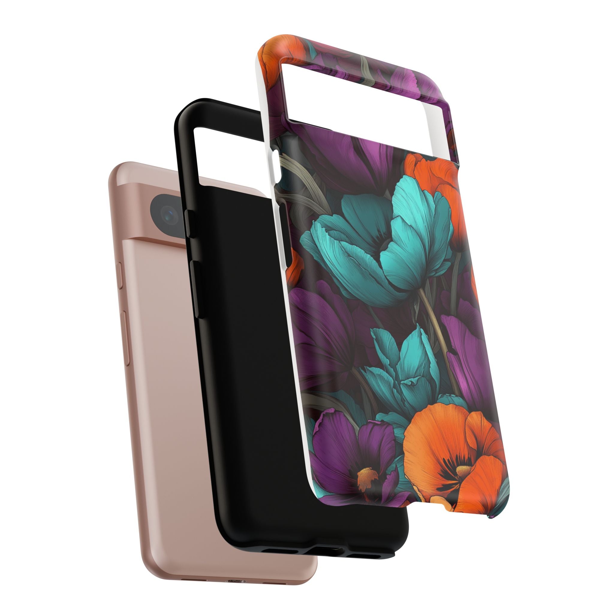 Floral Phone Case - Vibrant Flower Tough Case
