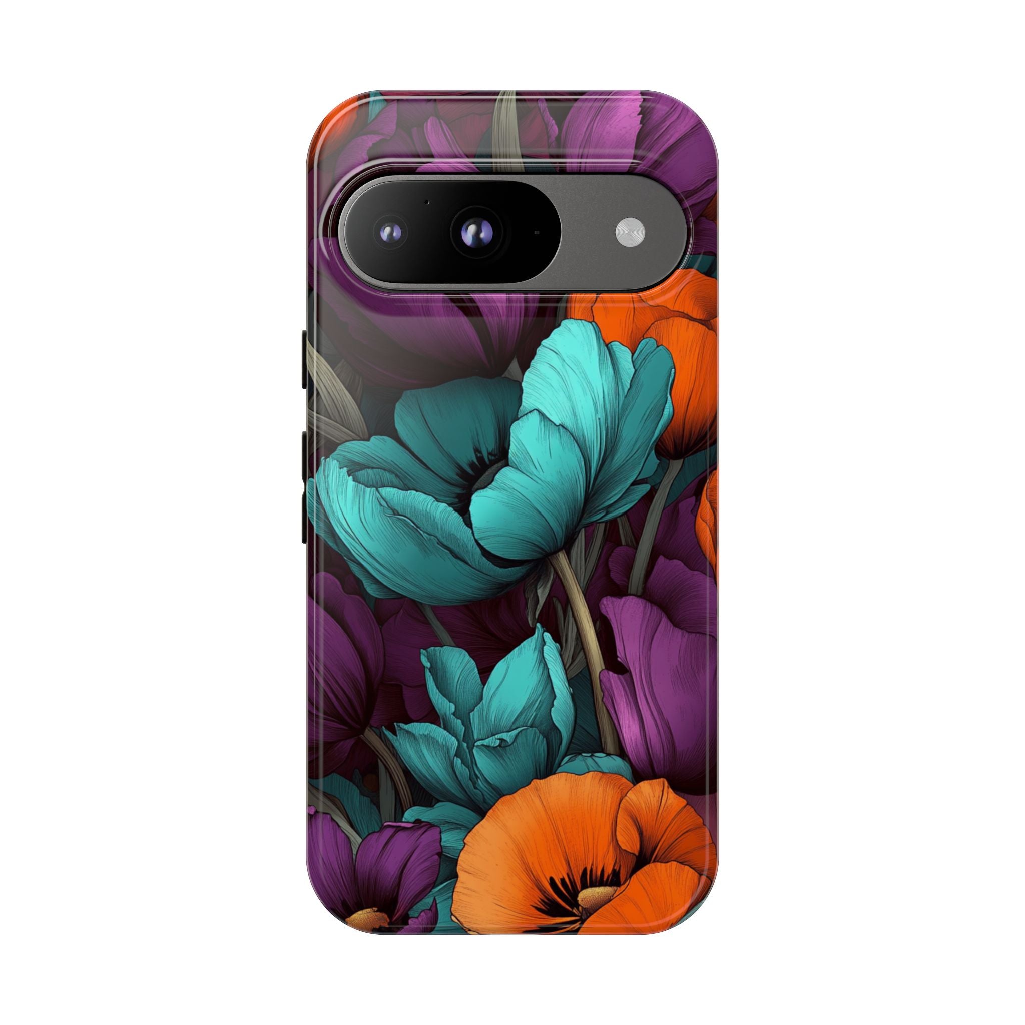 Floral Phone Case - Vibrant Flower Tough Case