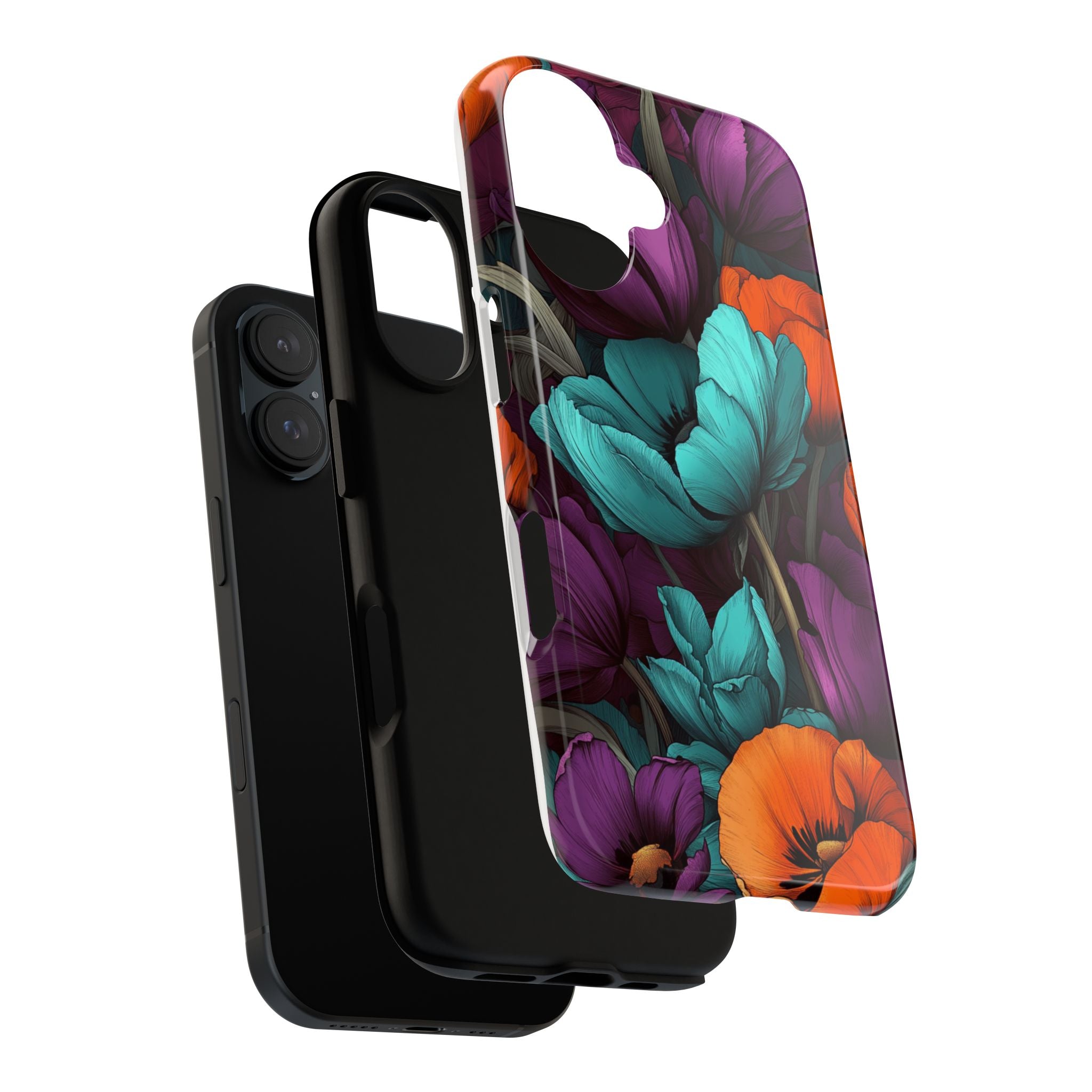 Floral Phone Case - Vibrant Flower Tough Case