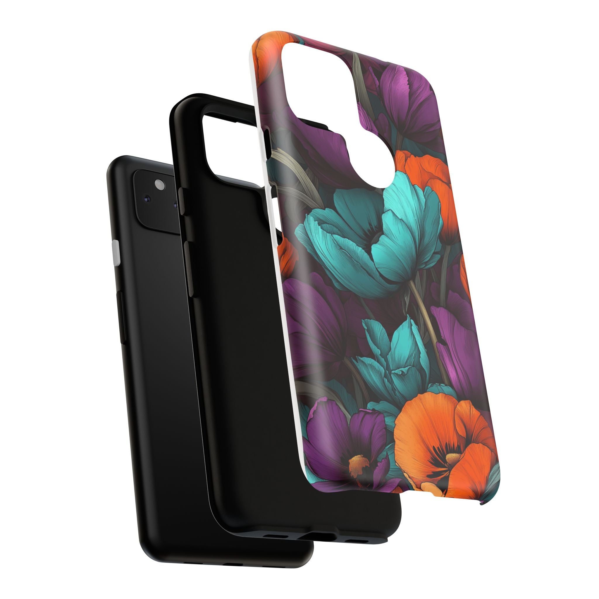 Floral Phone Case - Vibrant Flower Tough Case