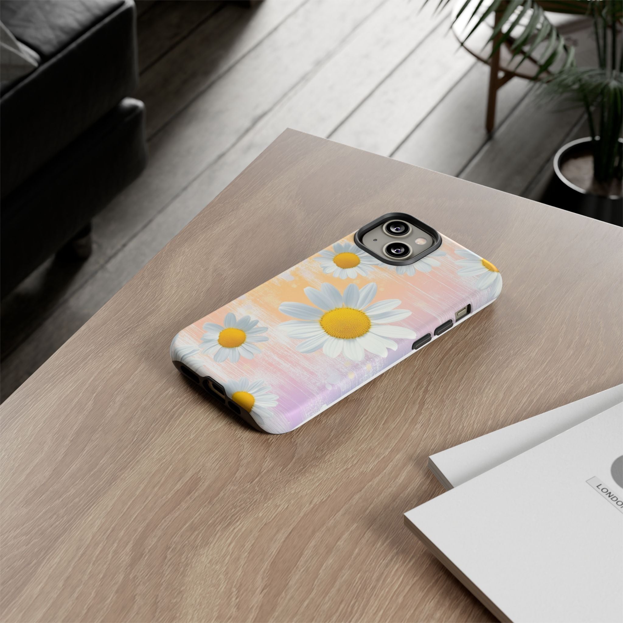 Daisy Phone Case - Floral Tough Case for Nature Lovers